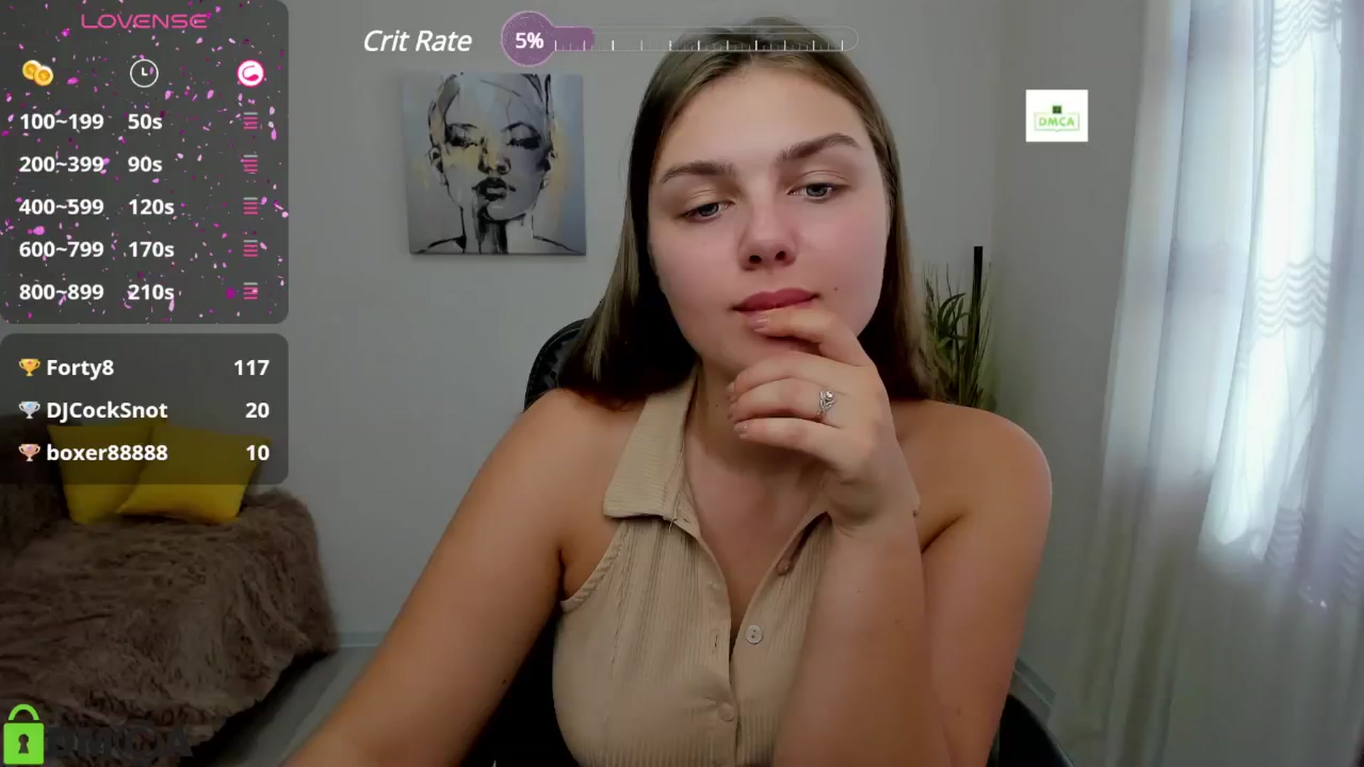 Gallery image thumbnail from Golden_doll_'s myfreecams stream on, 10/13/2024, 11:01 image 6 of 20