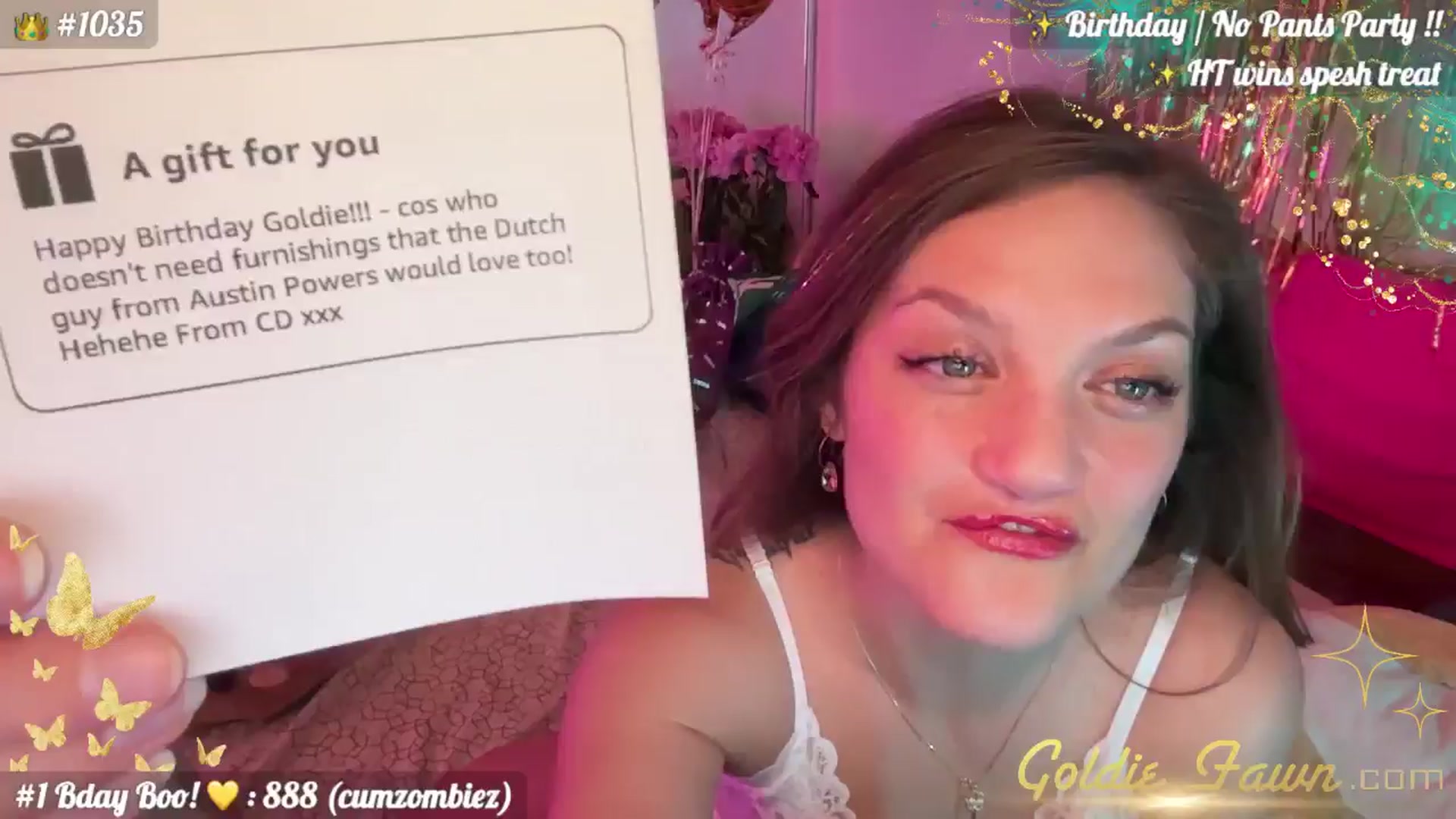 Gallery image thumbnail from GoldieFawn's myfreecams stream on, 06/01/2024, 07:32 image 1 of 20
