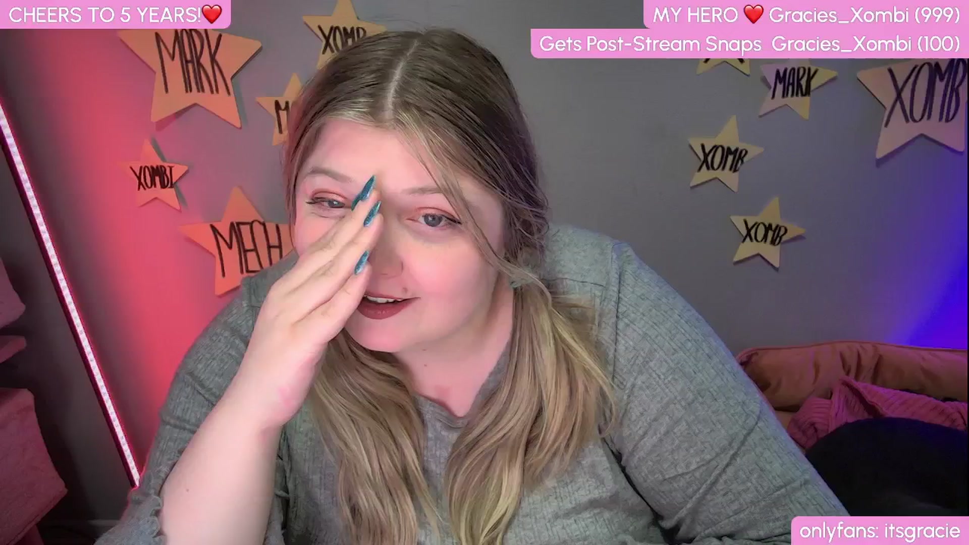 Gallery image thumbnail from Gracie's myfreecams stream on, 01/20/2025, 24:01 image 8 of 20