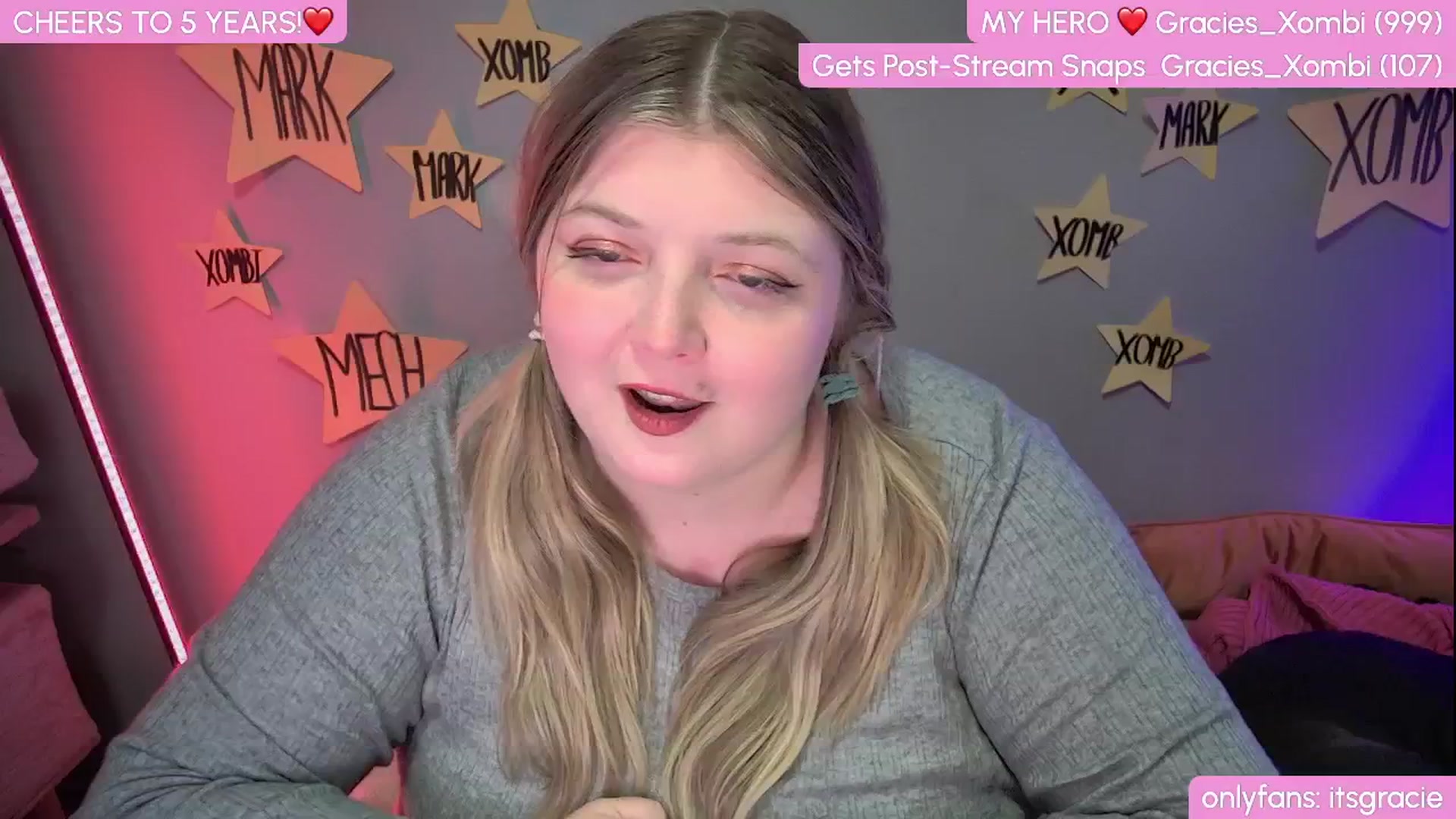 Gallery image thumbnail from Gracie's myfreecams stream on, 01/20/2025, 24:01 image 14 of 20