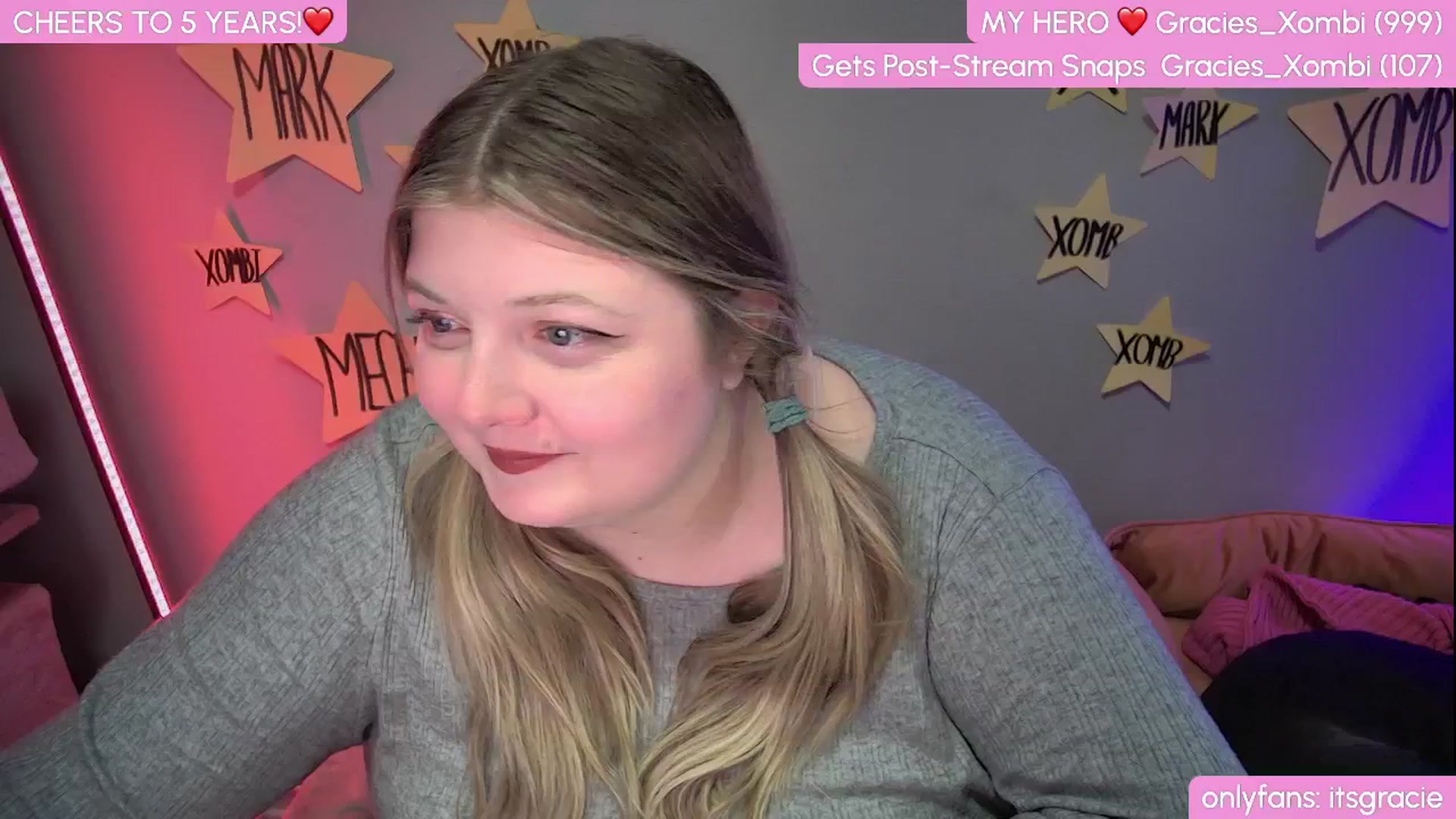 Gallery image thumbnail from Gracie's myfreecams stream on, 01/20/2025, 24:01 image 12 of 20