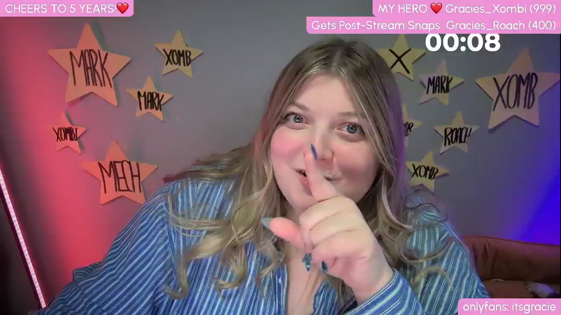 Gallery image thumbnail from Gracie's myfreecams stream on, 01/21/2025, 01:23 image 12 of 20