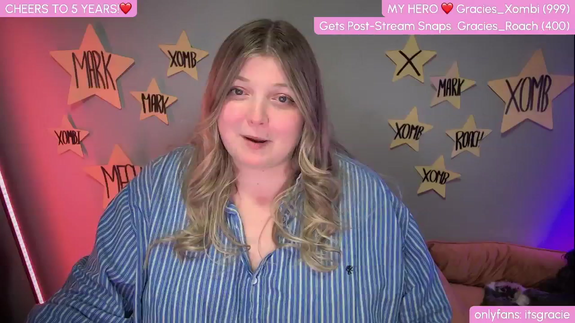 Gallery image thumbnail from Gracie's myfreecams stream on, 01/21/2025, 01:23 image 20 of 20