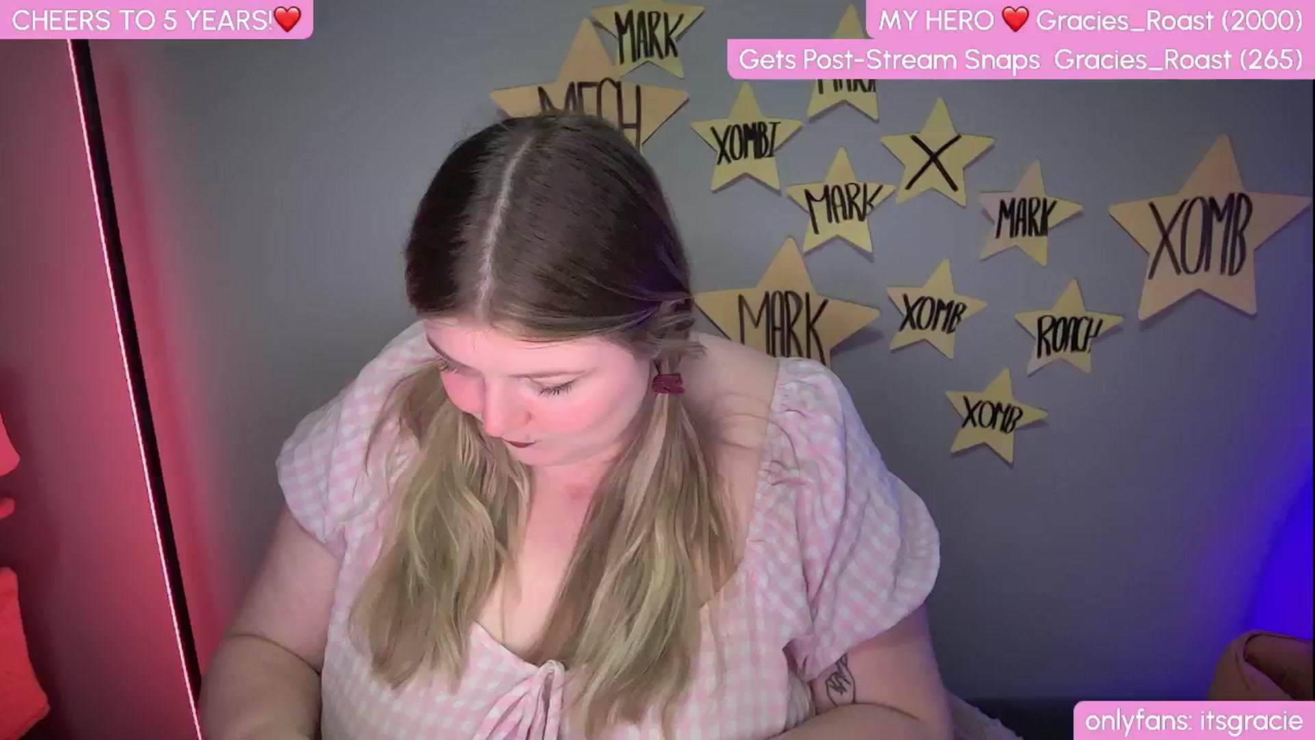 Gallery image thumbnail from Gracie's myfreecams stream on, 01/27/2025, 24:16 image 7 of 20
