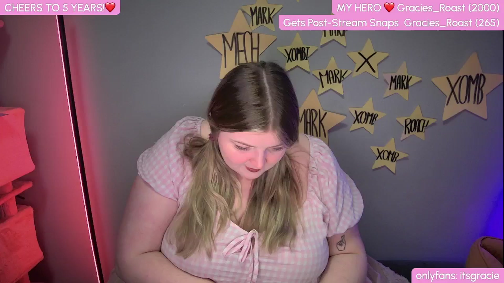 Gallery image thumbnail from Gracie's myfreecams stream on, 01/27/2025, 24:16 image 4 of 20
