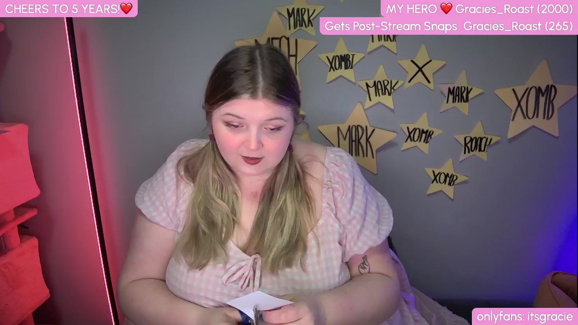 Gallery image thumbnail from Gracie's myfreecams stream on, 01/27/2025, 24:16 image 5 of 20