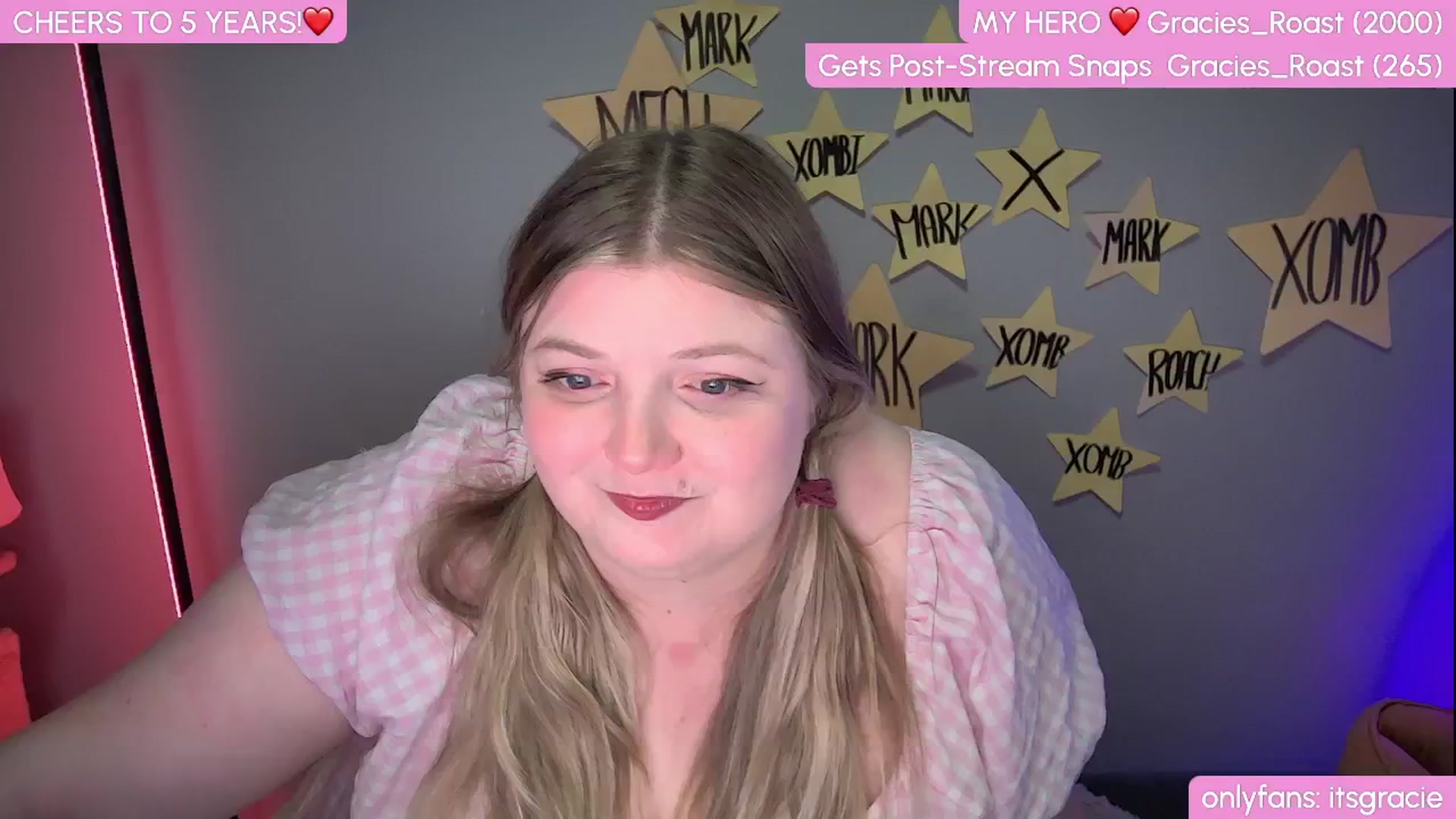 Gallery image thumbnail from Gracie's myfreecams stream on, 01/27/2025, 24:16 image 18 of 20