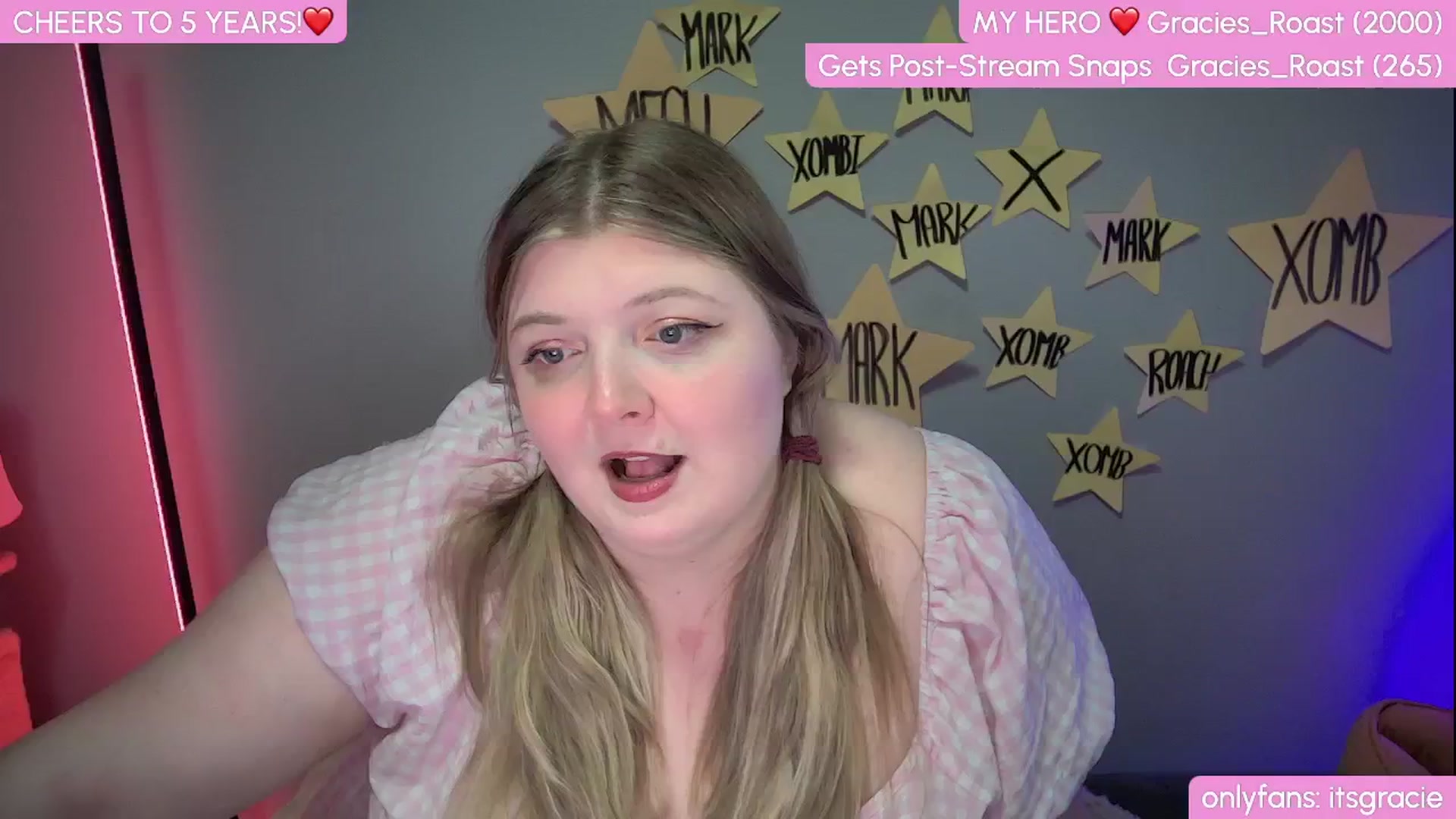 Gallery image thumbnail from Gracie's myfreecams stream on, 01/27/2025, 24:16 image 20 of 20