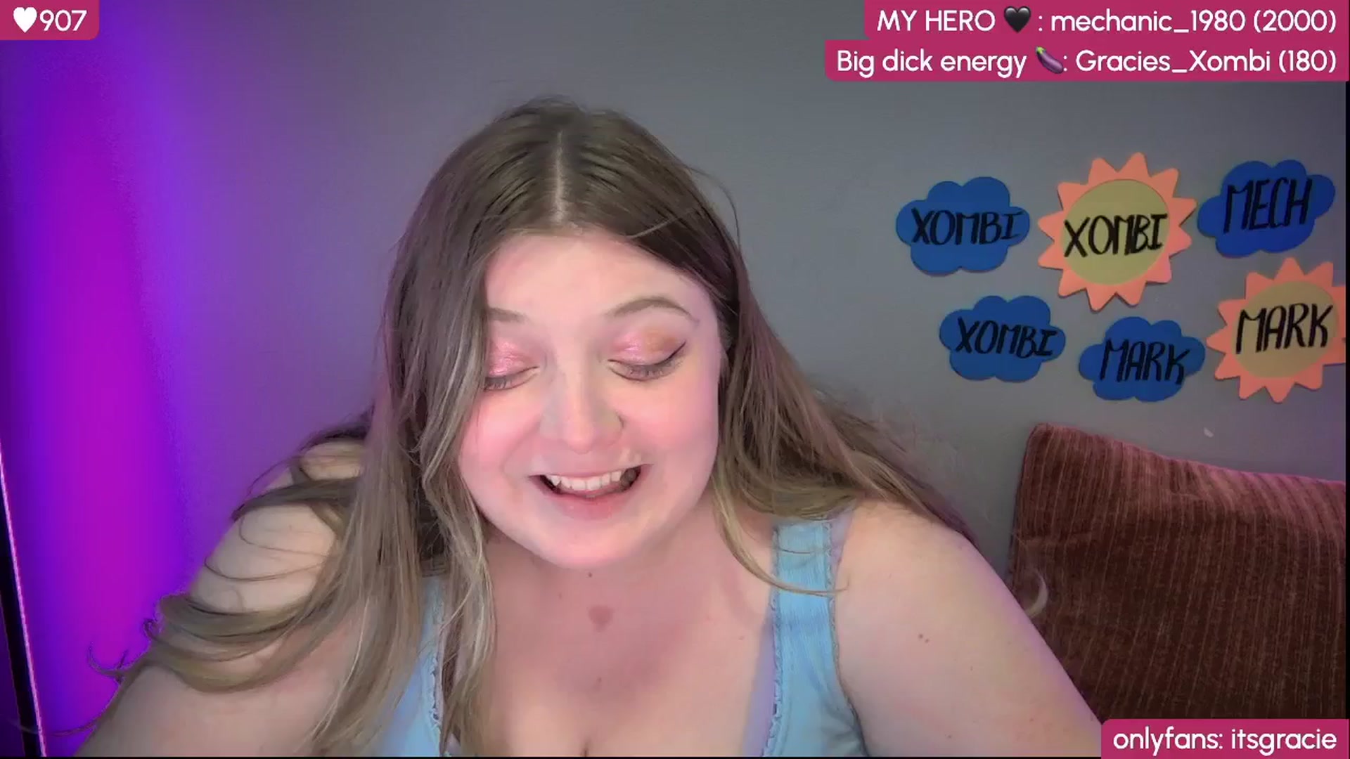 Gallery image thumbnail from Gracie's myfreecams stream on, 08/10/2025, 02:12 image 1 of 20