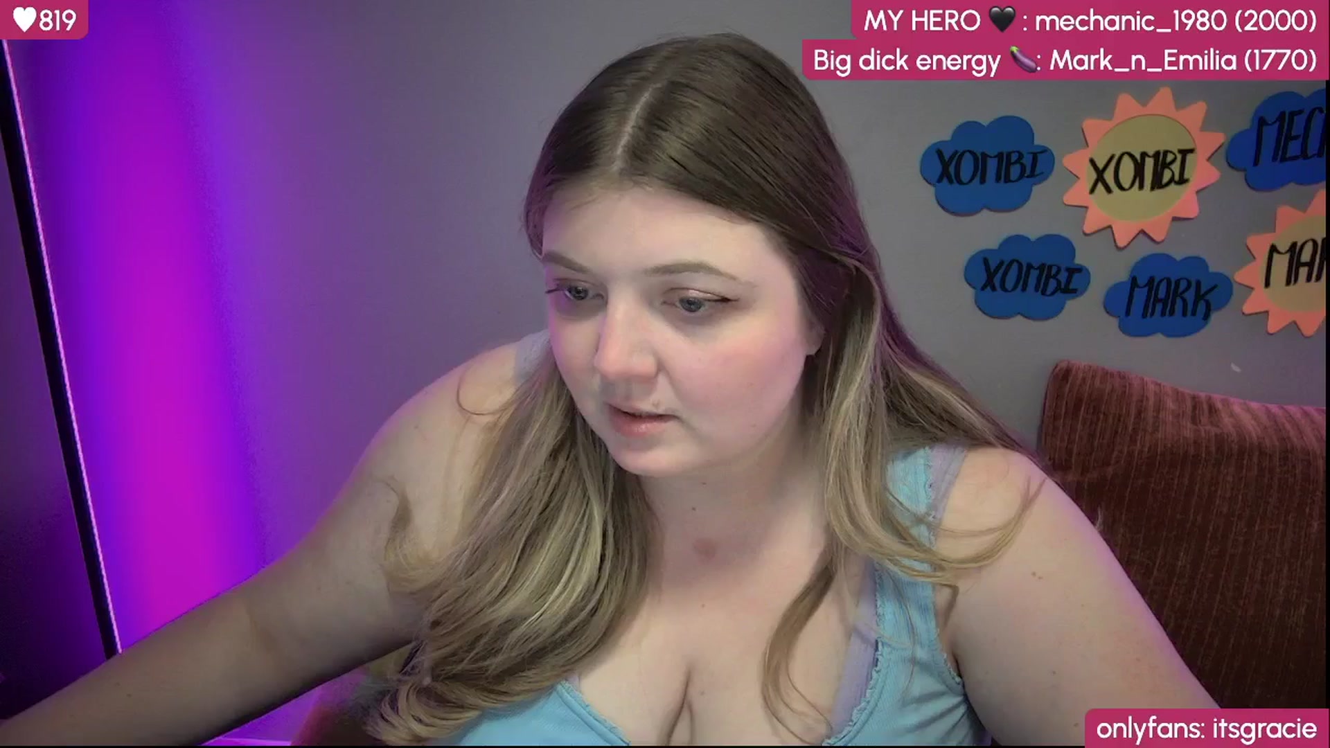 Gallery image thumbnail from Gracie's myfreecams stream on, 08/10/2025, 02:12 image 5 of 20