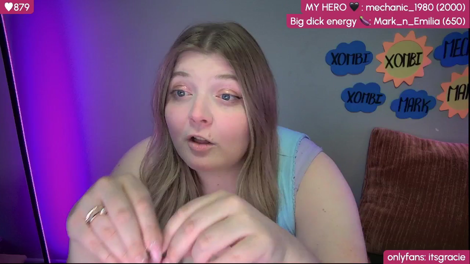 Gallery image thumbnail from Gracie's myfreecams stream on, 08/10/2025, 02:12 image 3 of 20