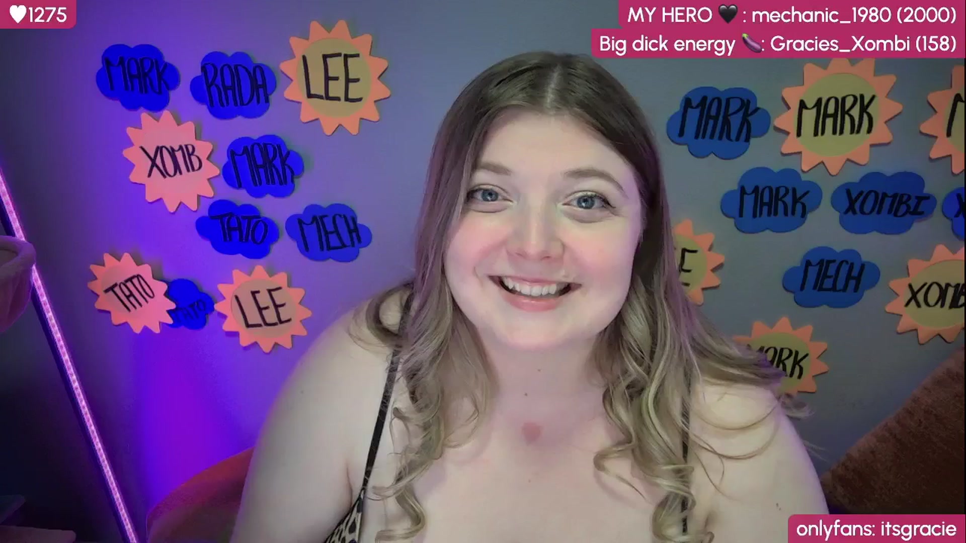 Gallery image thumbnail from Gracie's myfreecams stream on, 08/19/2025, 24:48 image 3 of 20