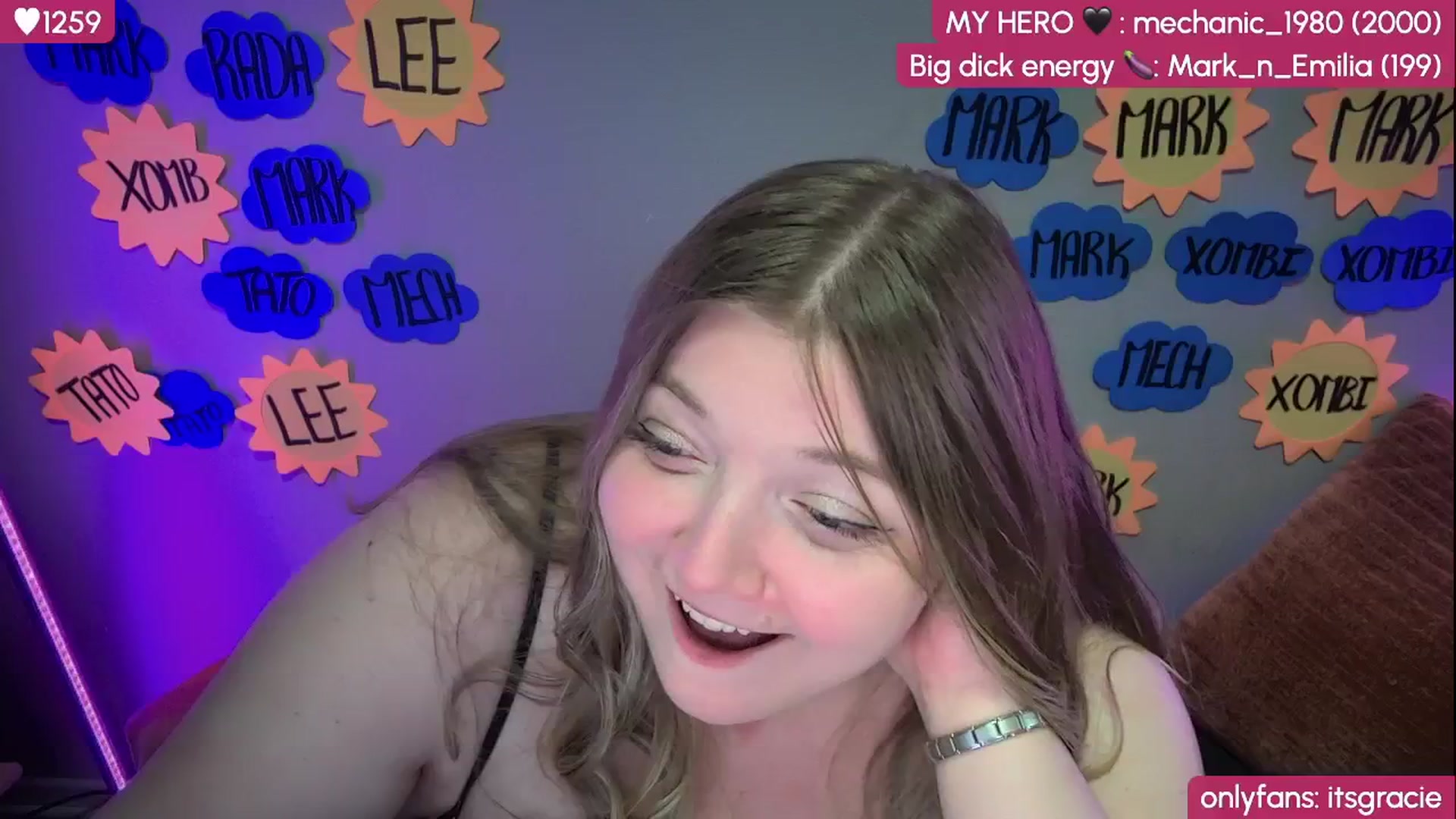 Gallery image thumbnail from Gracie's myfreecams stream on, 08/19/2025, 24:48 image 19 of 20