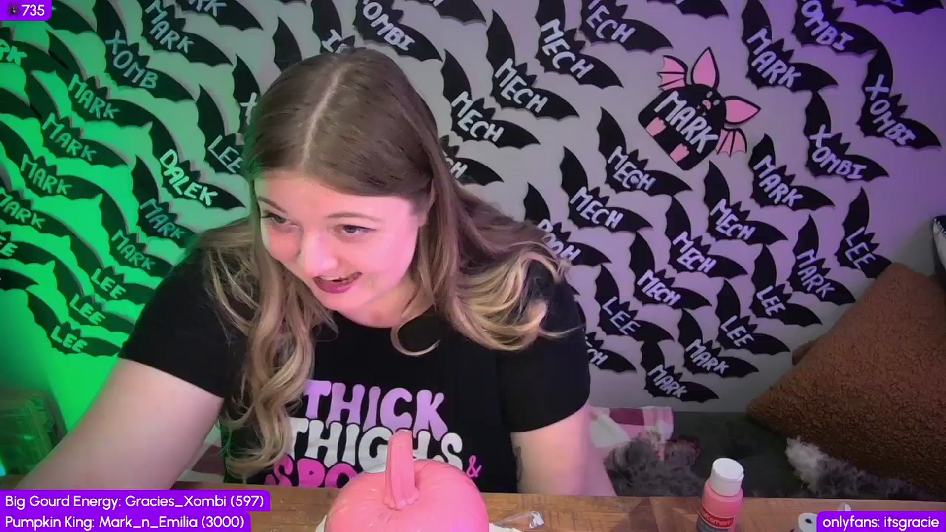 Gallery image thumbnail from Gracie's myfreecams stream on, 10/19/2025, 24:50 image 10 of 20