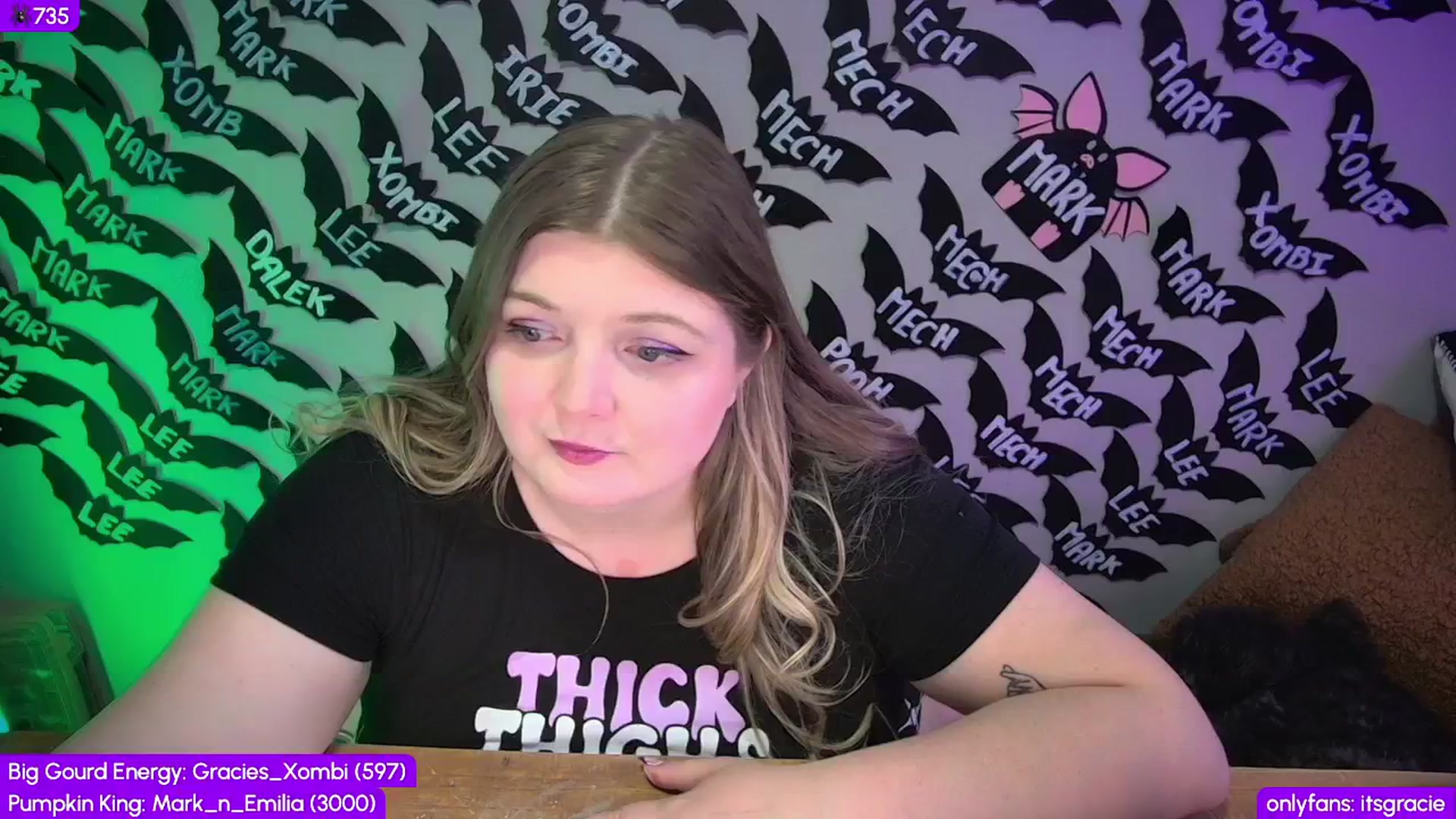 Gallery image thumbnail from Gracie's myfreecams stream on, 10/19/2025, 24:50 image 17 of 20