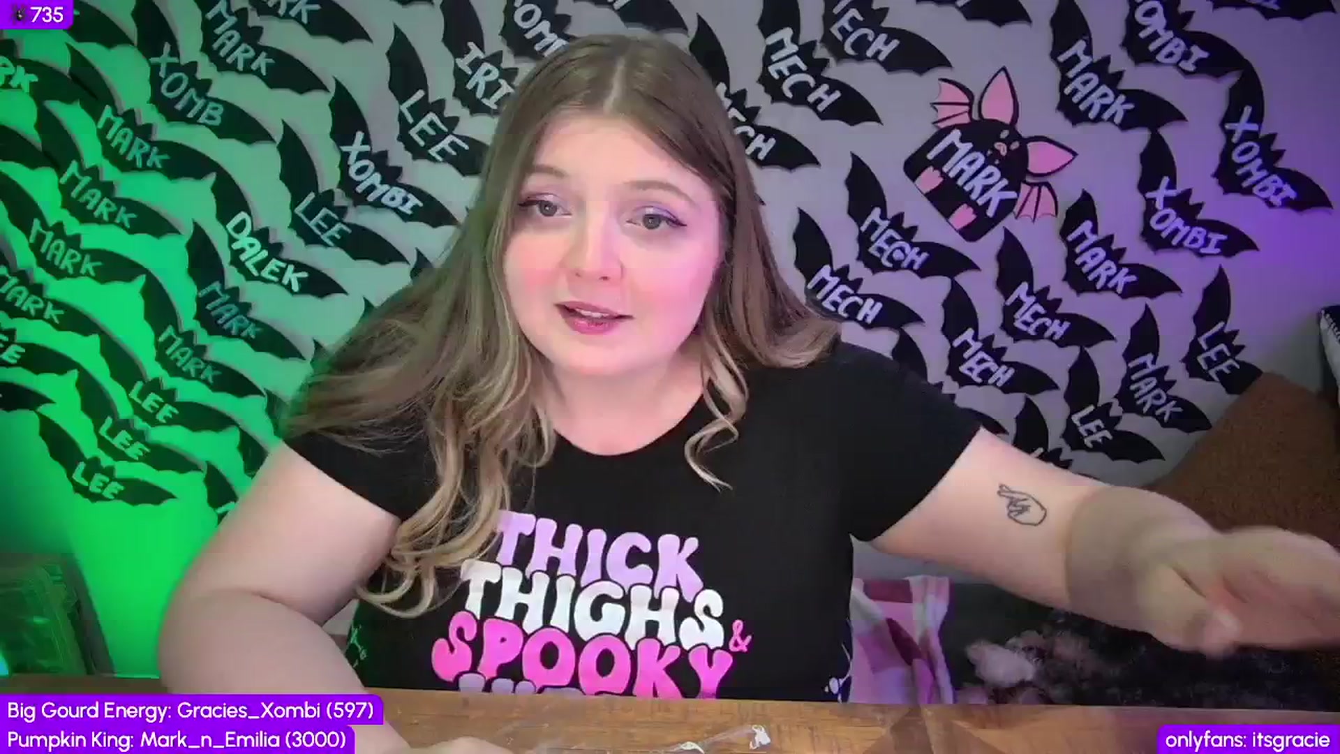 Gallery image thumbnail from Gracie's myfreecams stream on, 10/19/2025, 24:50 image 20 of 20