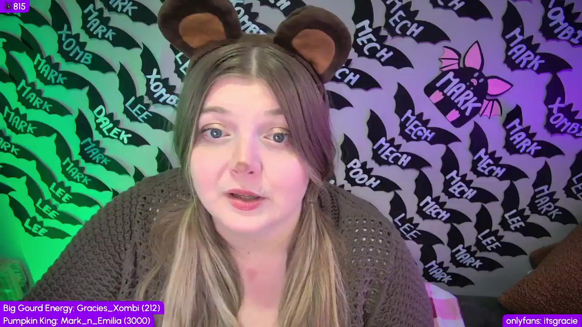Gallery image thumbnail from Gracie's myfreecams stream on, 10/21/2025, 24:00 image 17 of 20