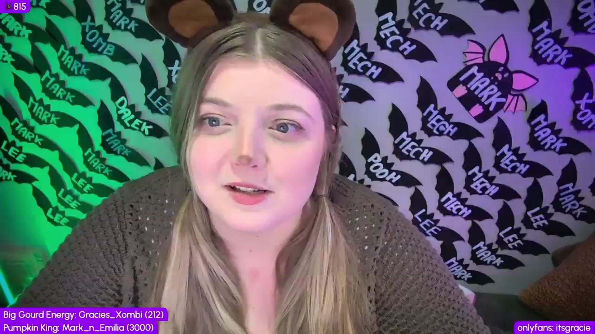 Gallery image thumbnail from Gracie's myfreecams stream on, 10/21/2025, 24:00 image 5 of 20