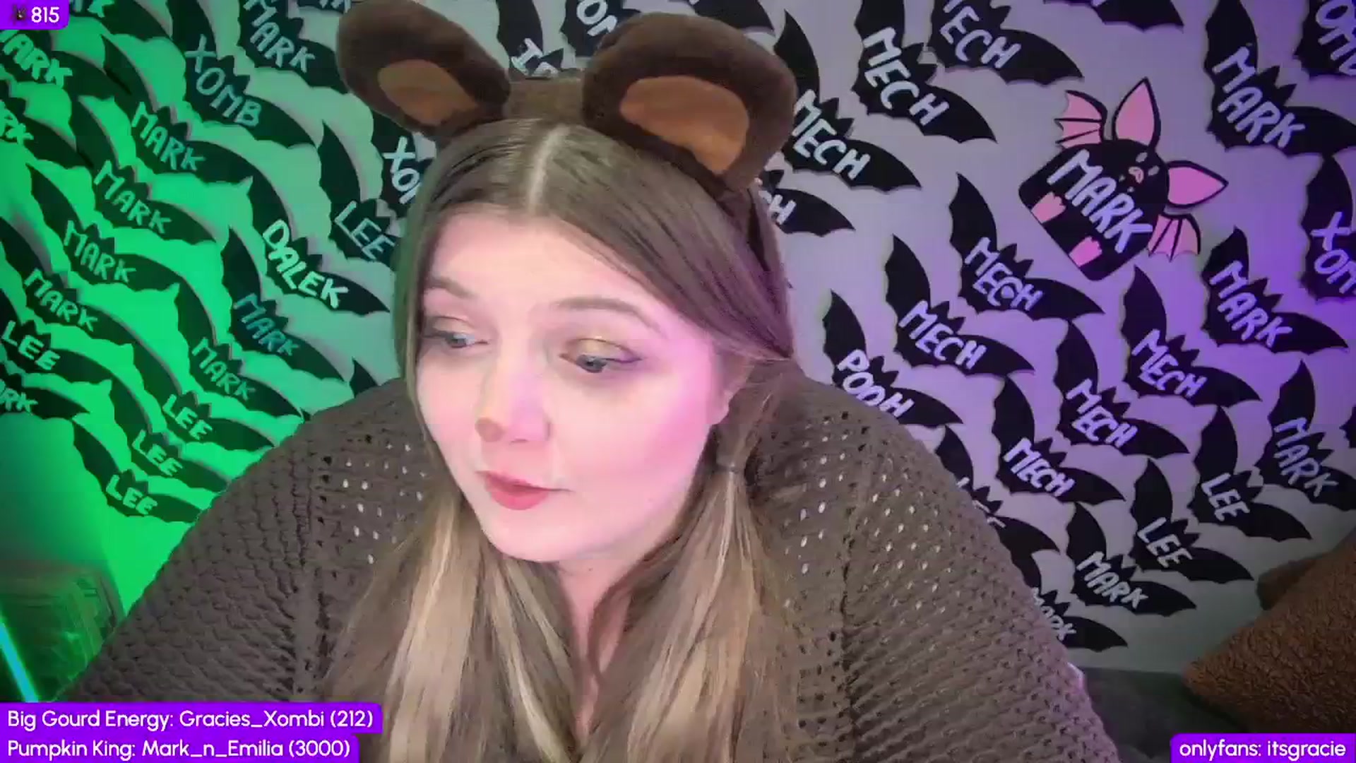 Gallery image thumbnail from Gracie's myfreecams stream on, 10/21/2025, 24:00 image 6 of 20
