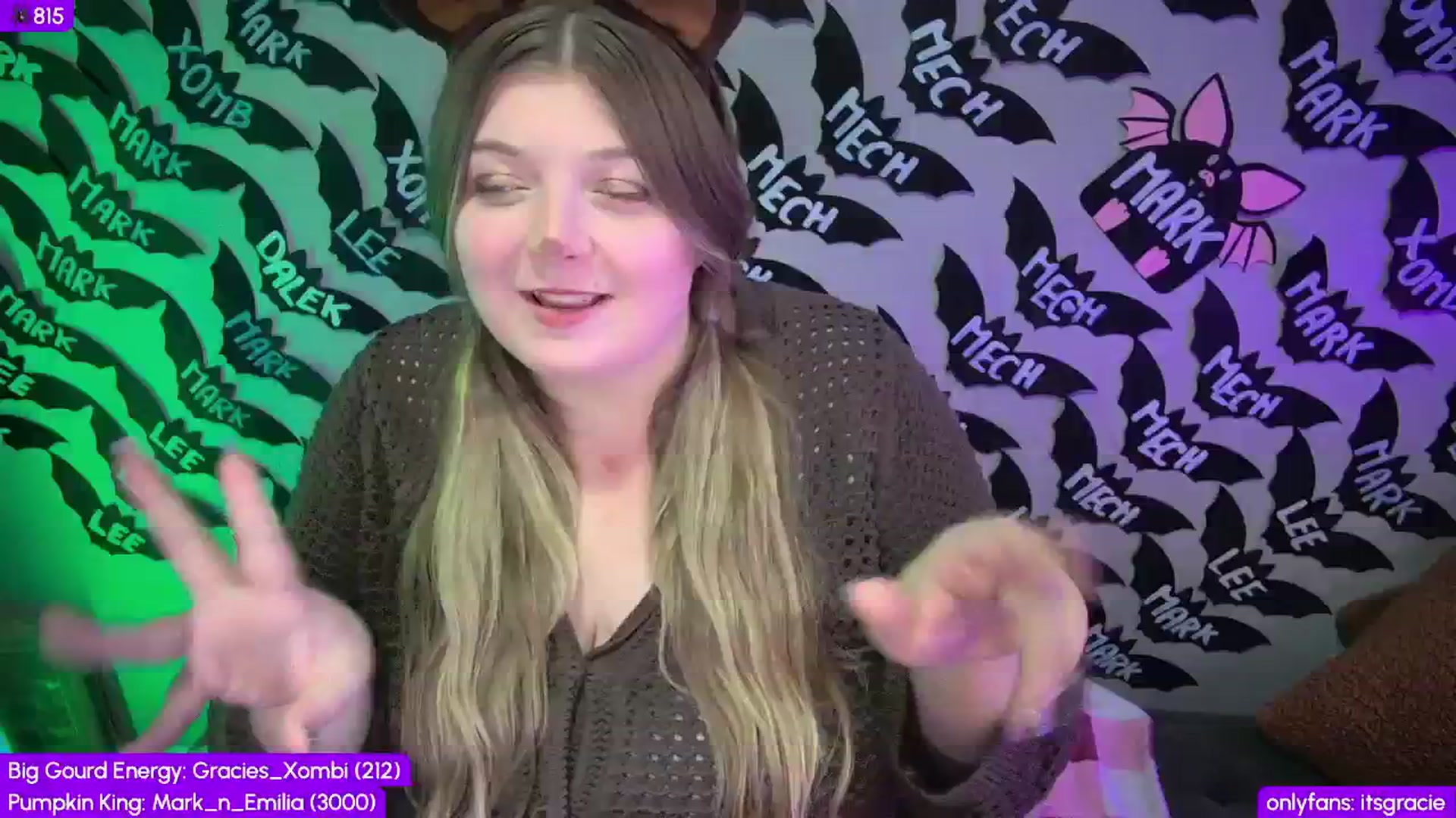 Gallery image thumbnail from Gracie's myfreecams stream on, 10/21/2025, 24:00 image 11 of 20