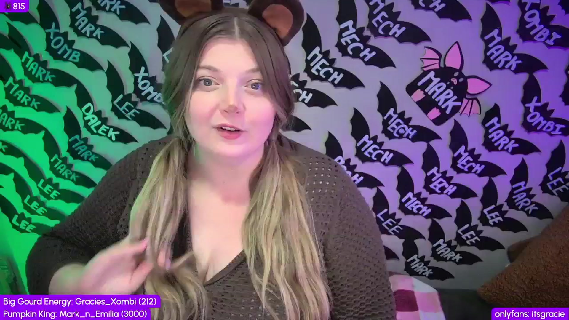 Gallery image thumbnail from Gracie's myfreecams stream on, 10/21/2025, 24:00 image 18 of 20