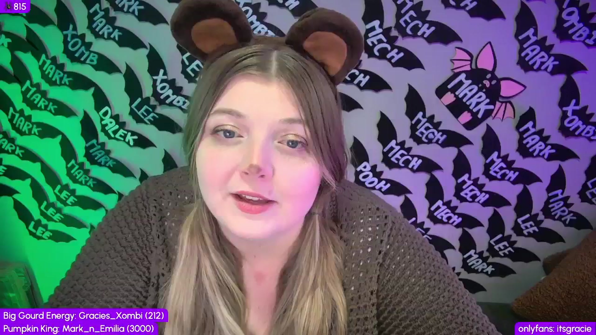 Gallery image thumbnail from Gracie's myfreecams stream on, 10/21/2025, 24:00 image 13 of 20