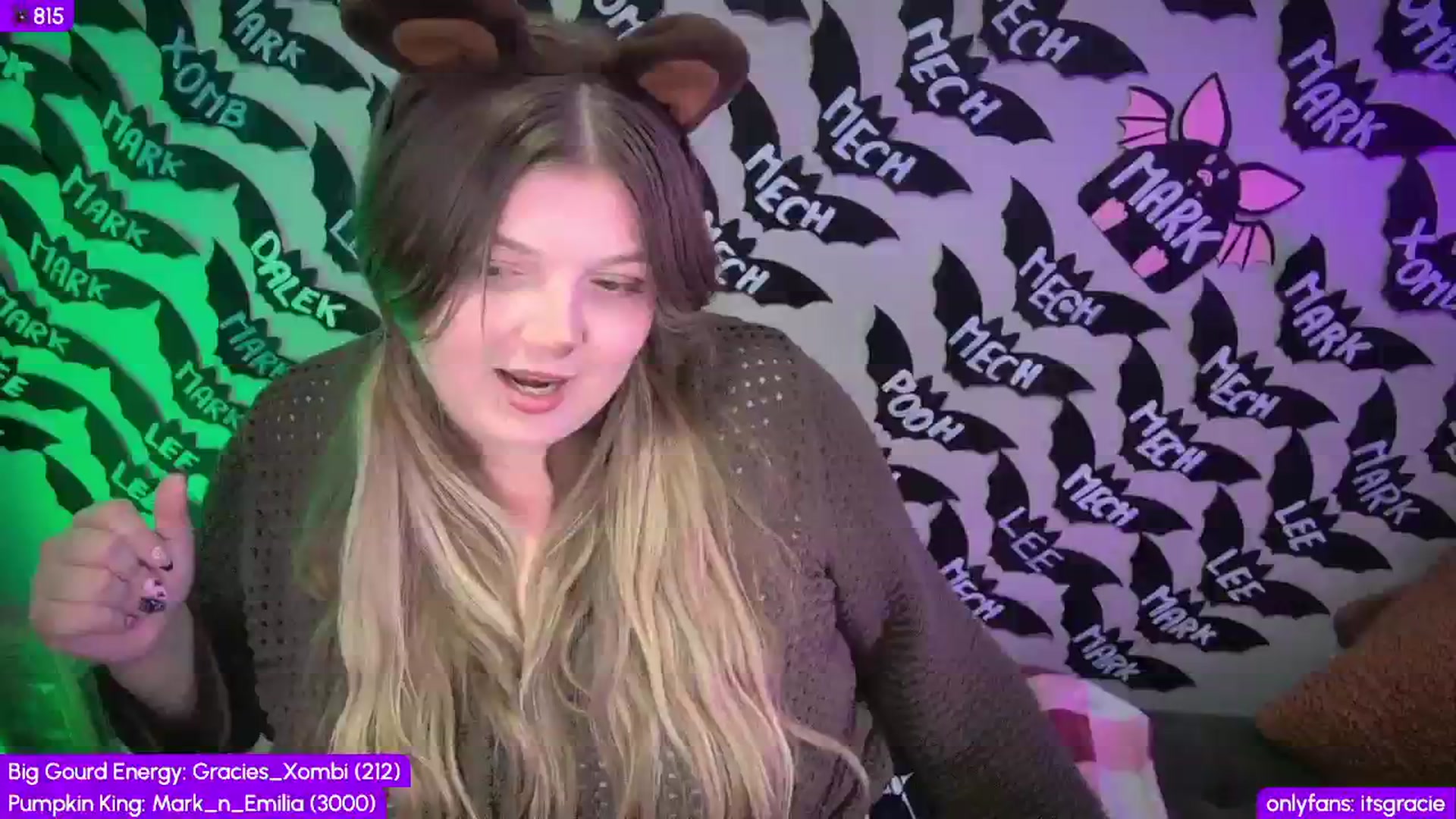 Gallery image thumbnail from Gracie's myfreecams stream on, 10/21/2025, 24:00 image 9 of 20