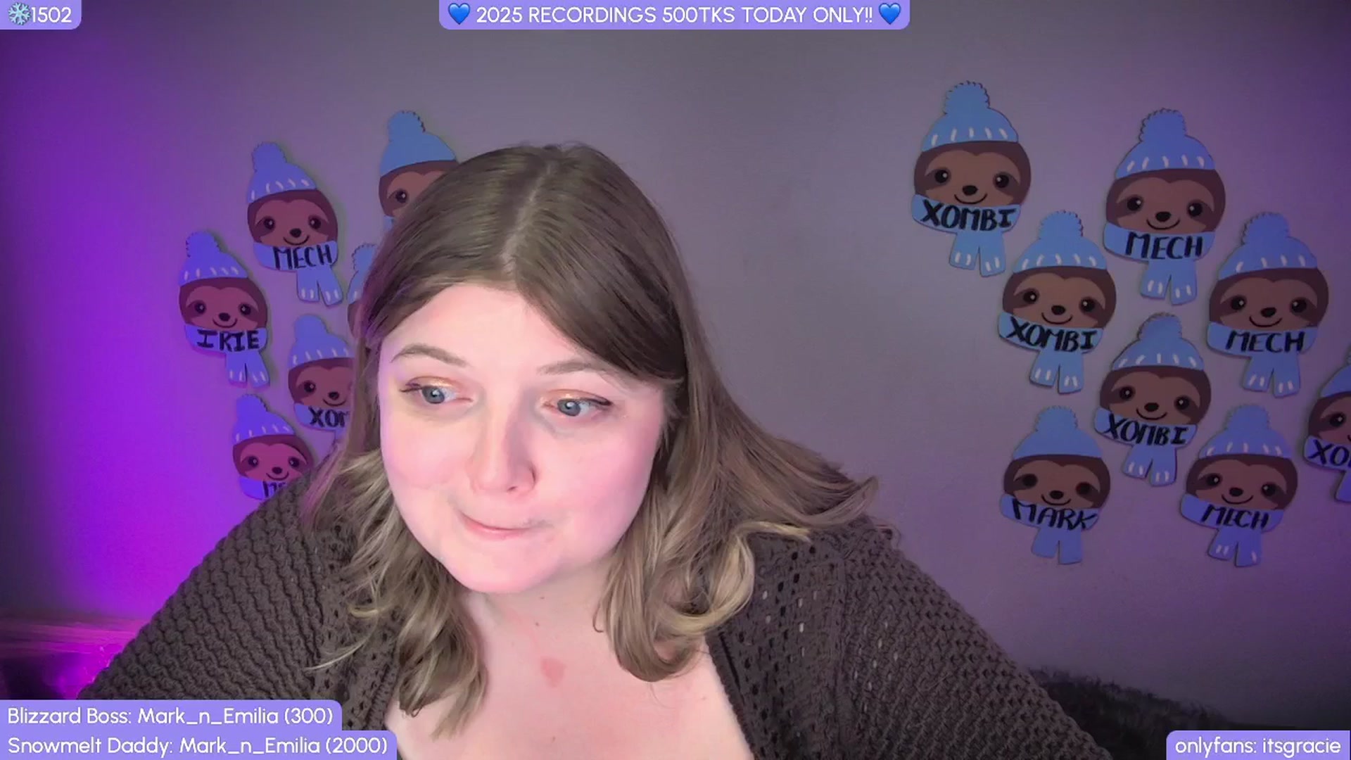 Gallery image thumbnail from Gracie's myfreecams stream on, 11/16/2025, 02:58 image 1 of 20
