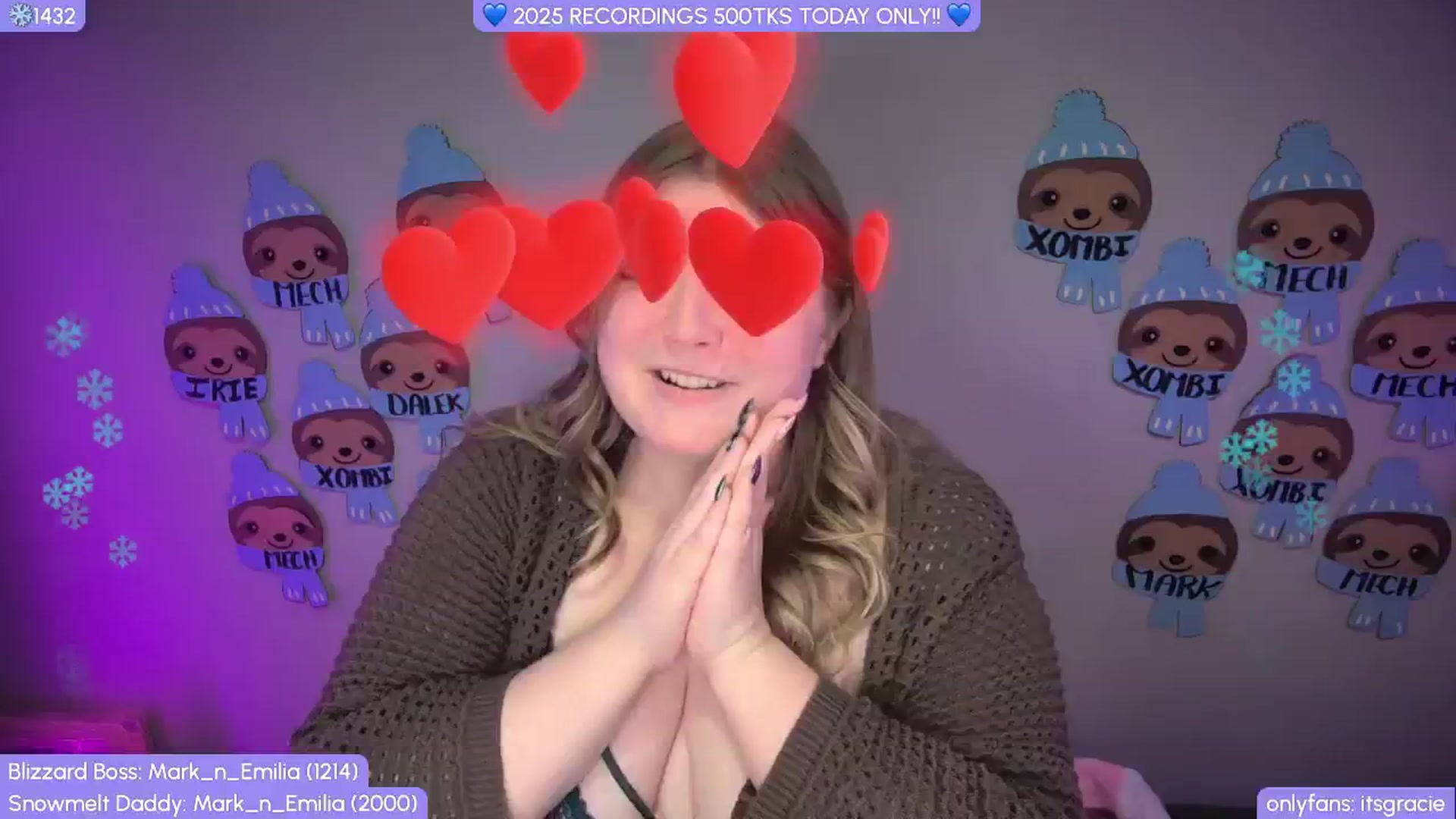 Gallery image thumbnail from Gracie's myfreecams stream on, 11/16/2025, 02:58 image 9 of 20