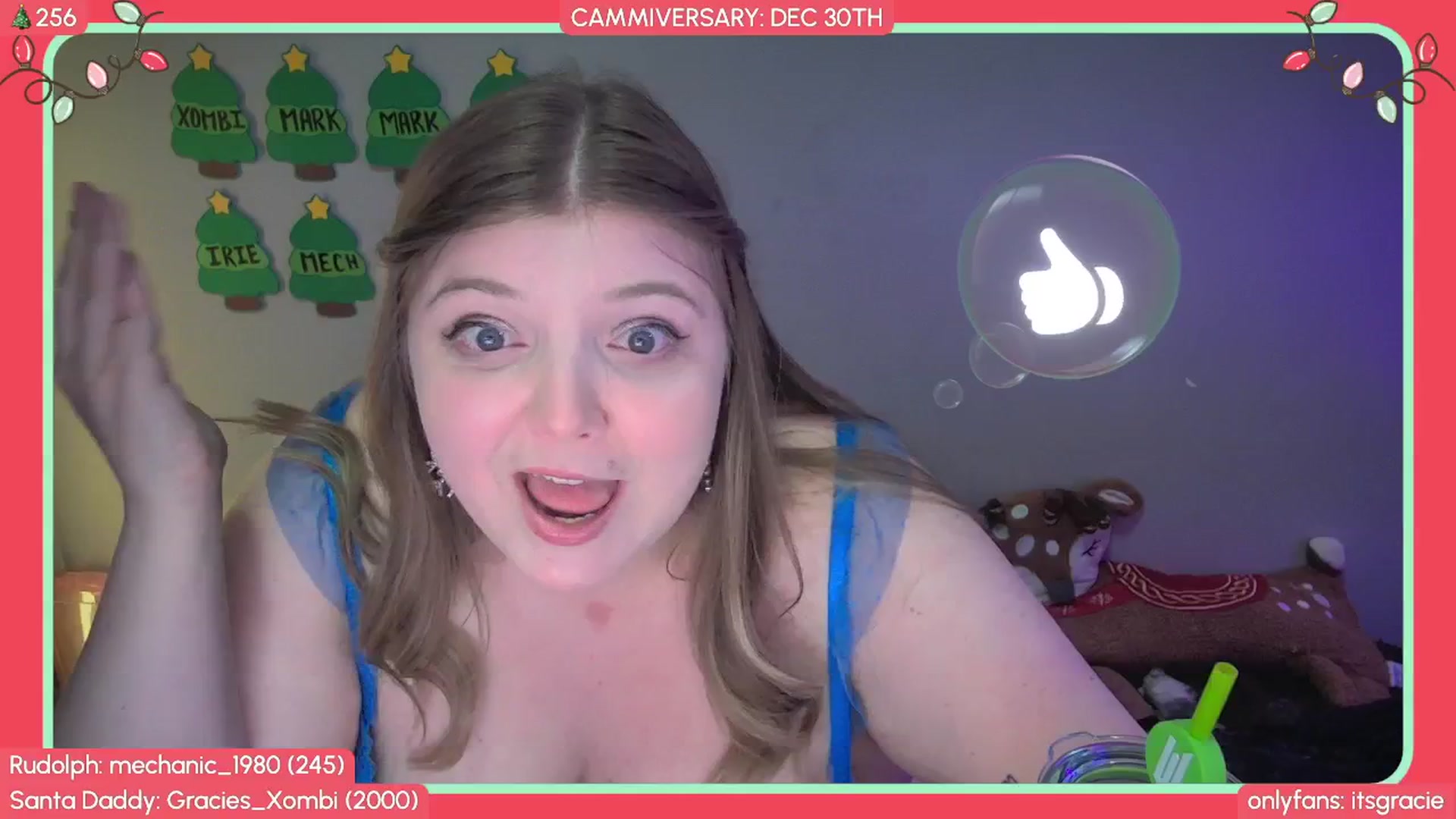 Gallery image thumbnail from Gracie's myfreecams stream on, 12/04/2025, 01:11 image 14 of 20