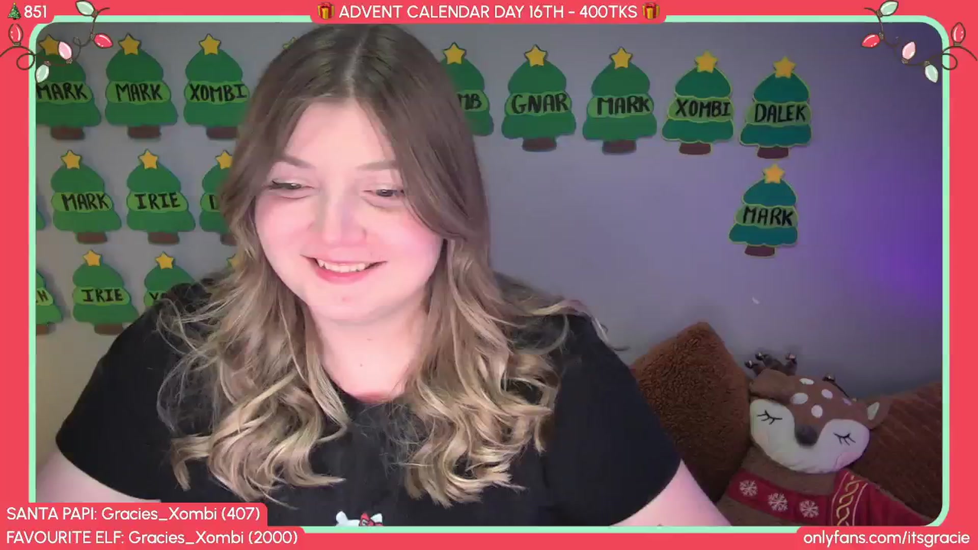 Gallery image thumbnail from Gracie's myfreecams stream on, 12/17/2025, 24:55 image 15 of 20