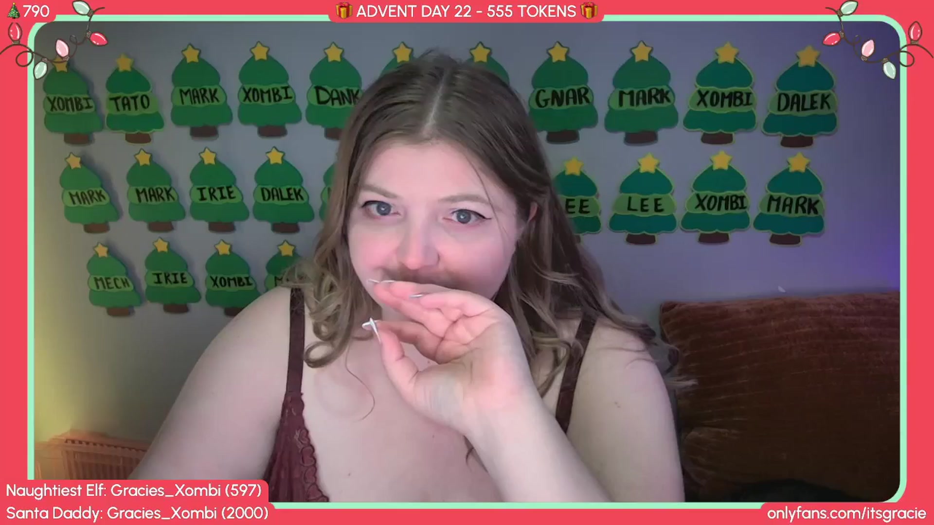 Gallery image thumbnail from Gracie's myfreecams stream on, 12/22/2025, 22:16 image 3 of 20