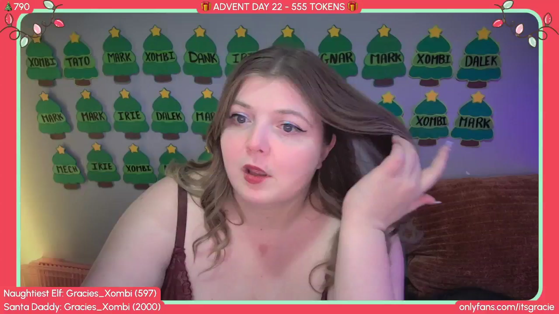 Gallery image thumbnail from Gracie's myfreecams stream on, 12/22/2025, 22:16 image 9 of 20