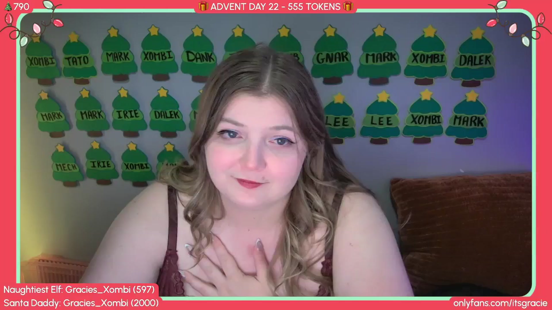 Gallery image thumbnail from Gracie's myfreecams stream on, 12/22/2025, 22:16 image 8 of 20