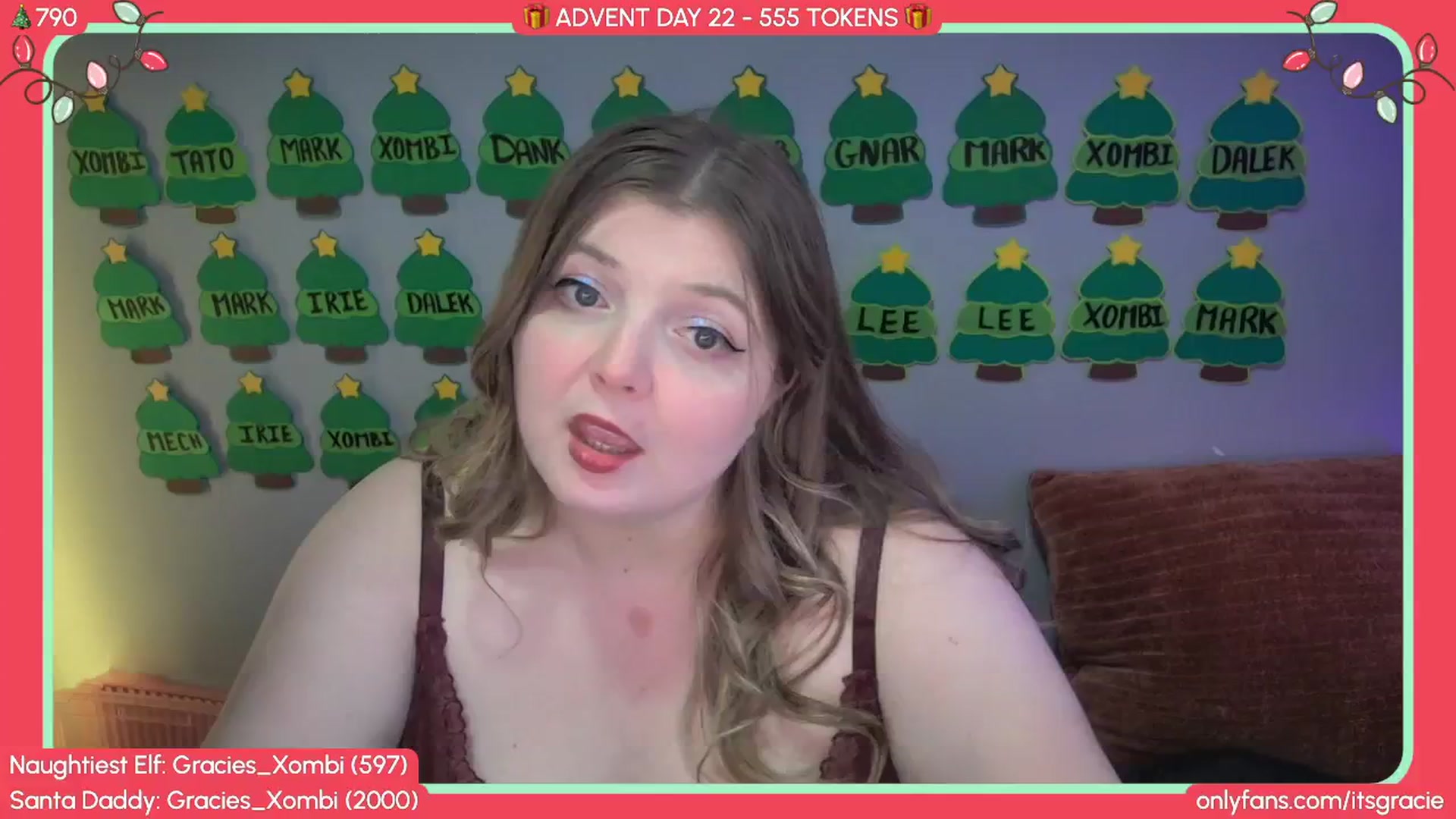 Gallery image thumbnail from Gracie's myfreecams stream on, 12/22/2025, 22:16 image 5 of 20