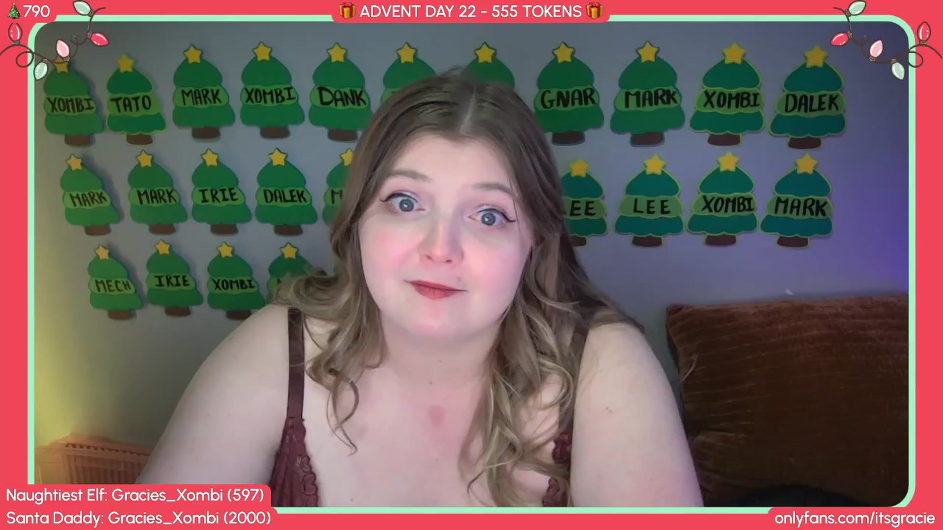 Gallery image thumbnail from Gracie's myfreecams stream on, 12/22/2025, 22:16 image 7 of 20