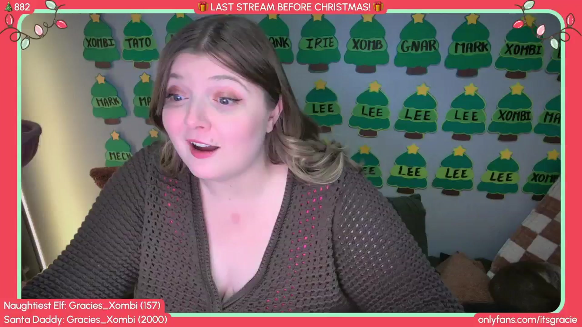 Gallery image thumbnail from Gracie's myfreecams stream on, 12/27/2025, 24:59 image 6 of 20