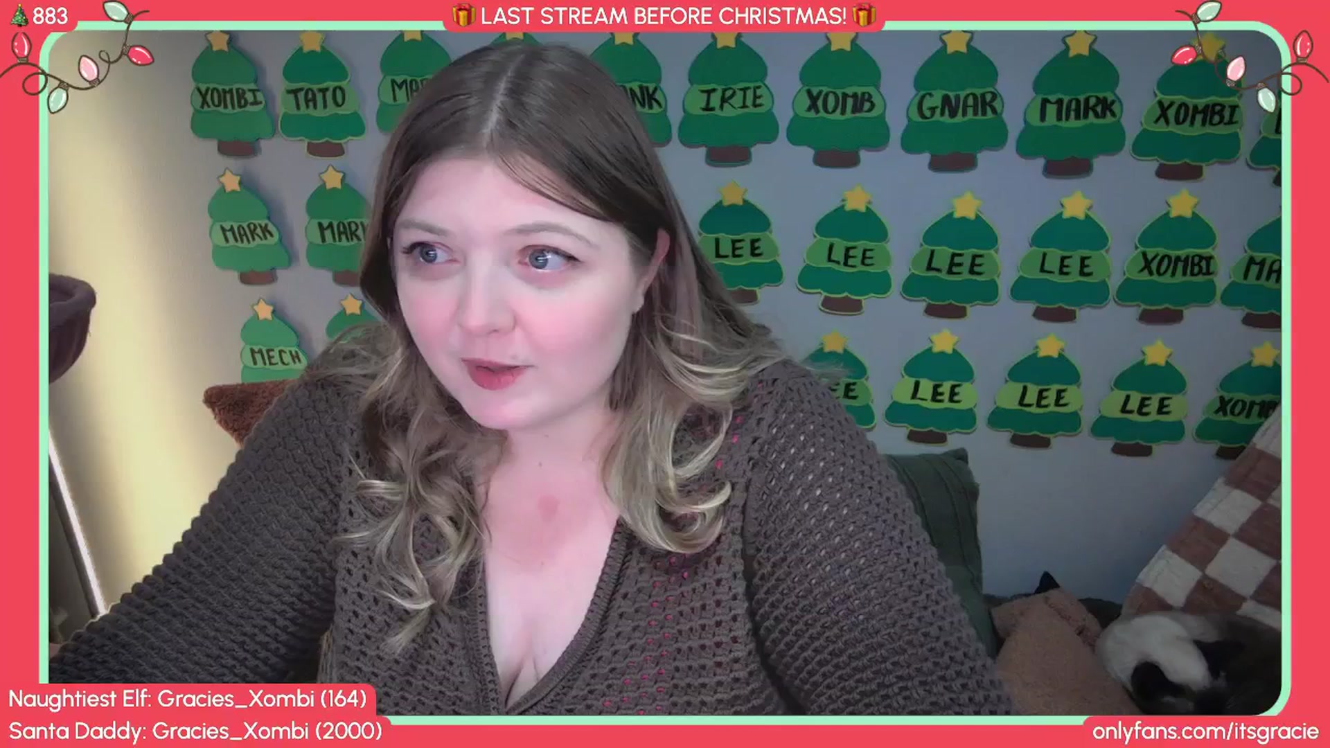 Gallery image thumbnail from Gracie's myfreecams stream on, 12/27/2025, 24:59 image 9 of 20