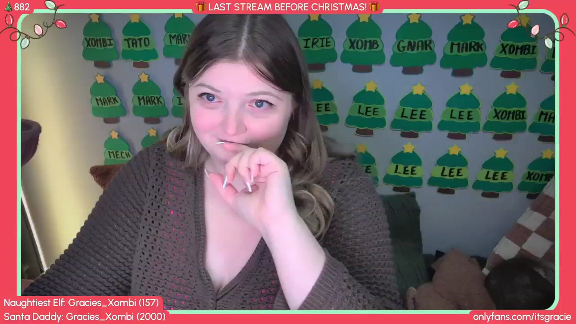 Gallery image thumbnail from Gracie's myfreecams stream on, 12/27/2025, 24:59 image 7 of 20