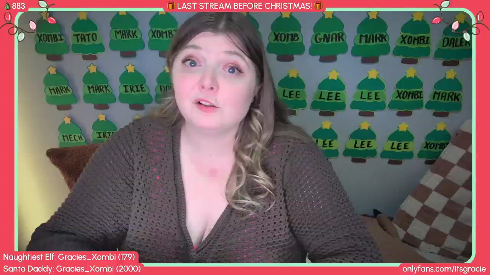 Gallery image thumbnail from Gracie's myfreecams stream on, 12/27/2025, 24:59 image 14 of 20