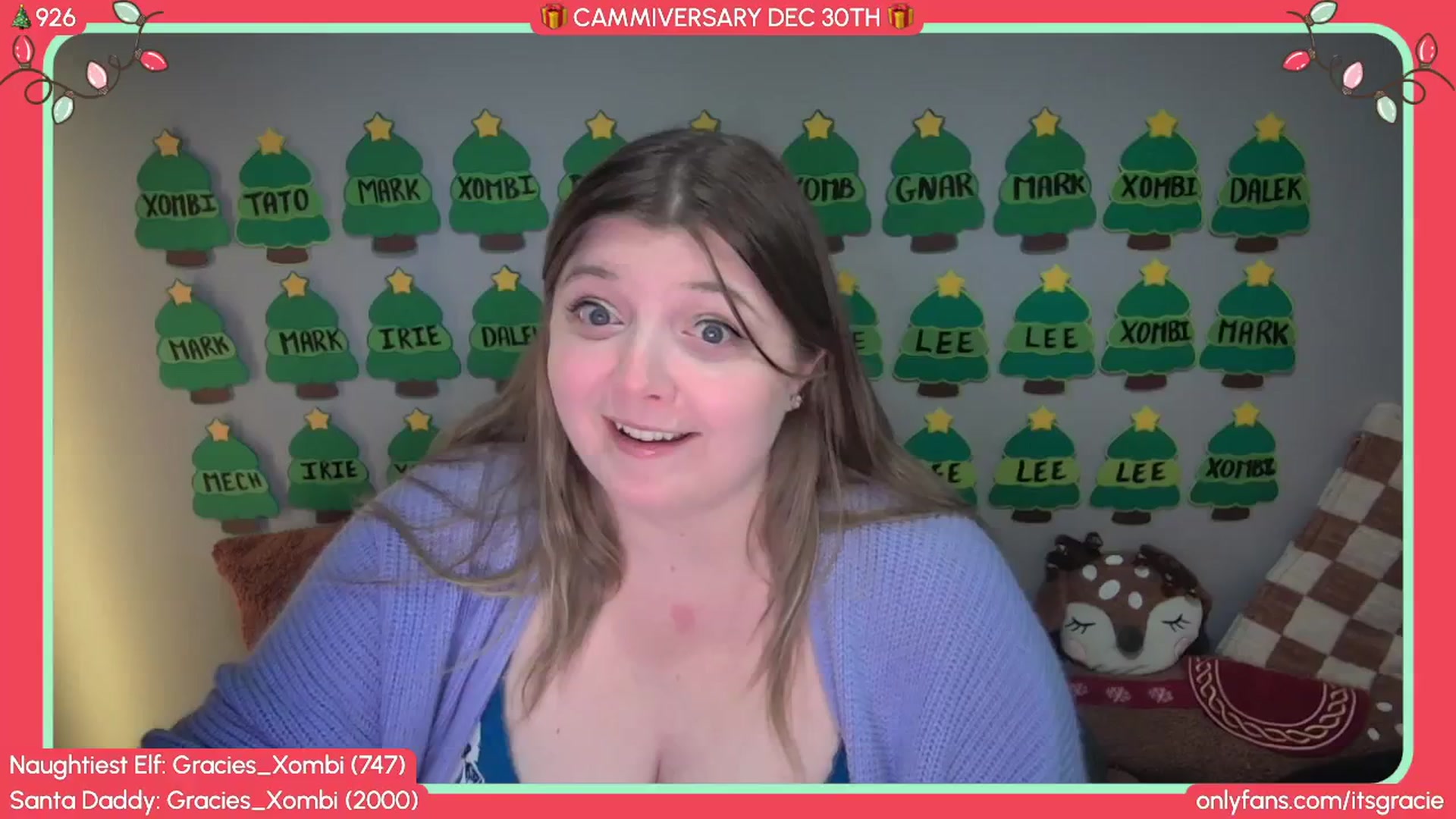 Gallery image thumbnail from Gracie's myfreecams stream on, 12/29/2025, 01:51 image 1 of 20