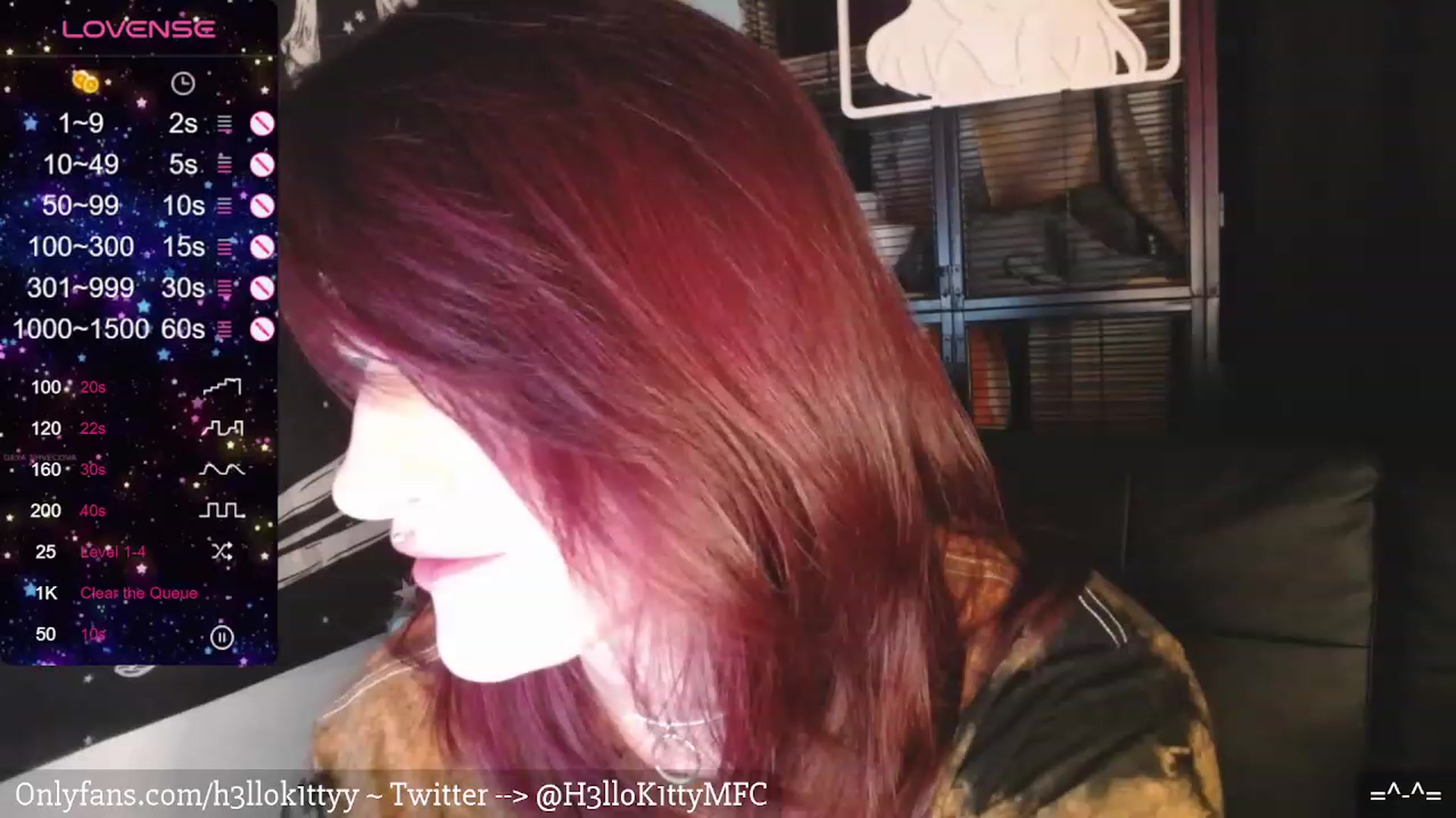 Gallery image thumbnail from H3llok1tty's myfreecams stream on, 02/12/2024, 09:47 image 9 of 20