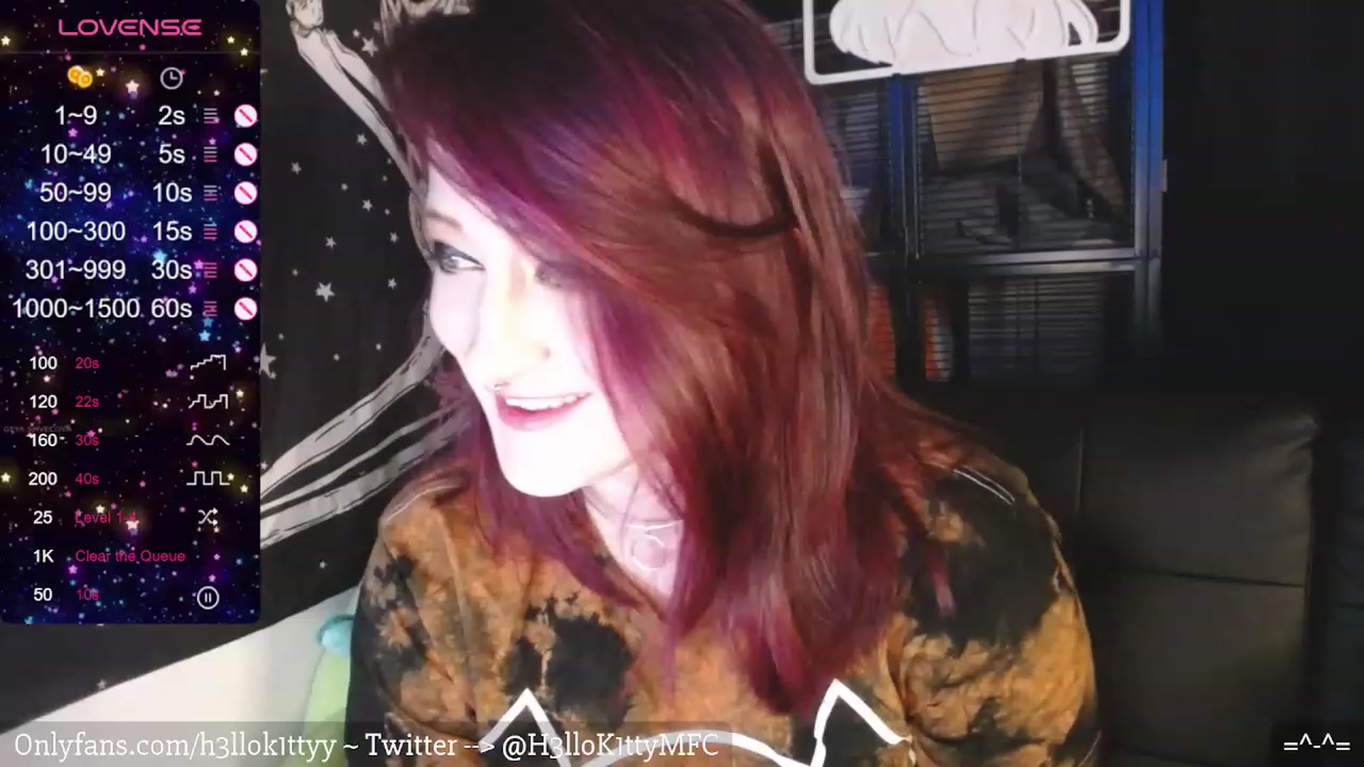 Gallery image thumbnail from H3llok1tty's myfreecams stream on, 02/12/2024, 10:51 image 1 of 20