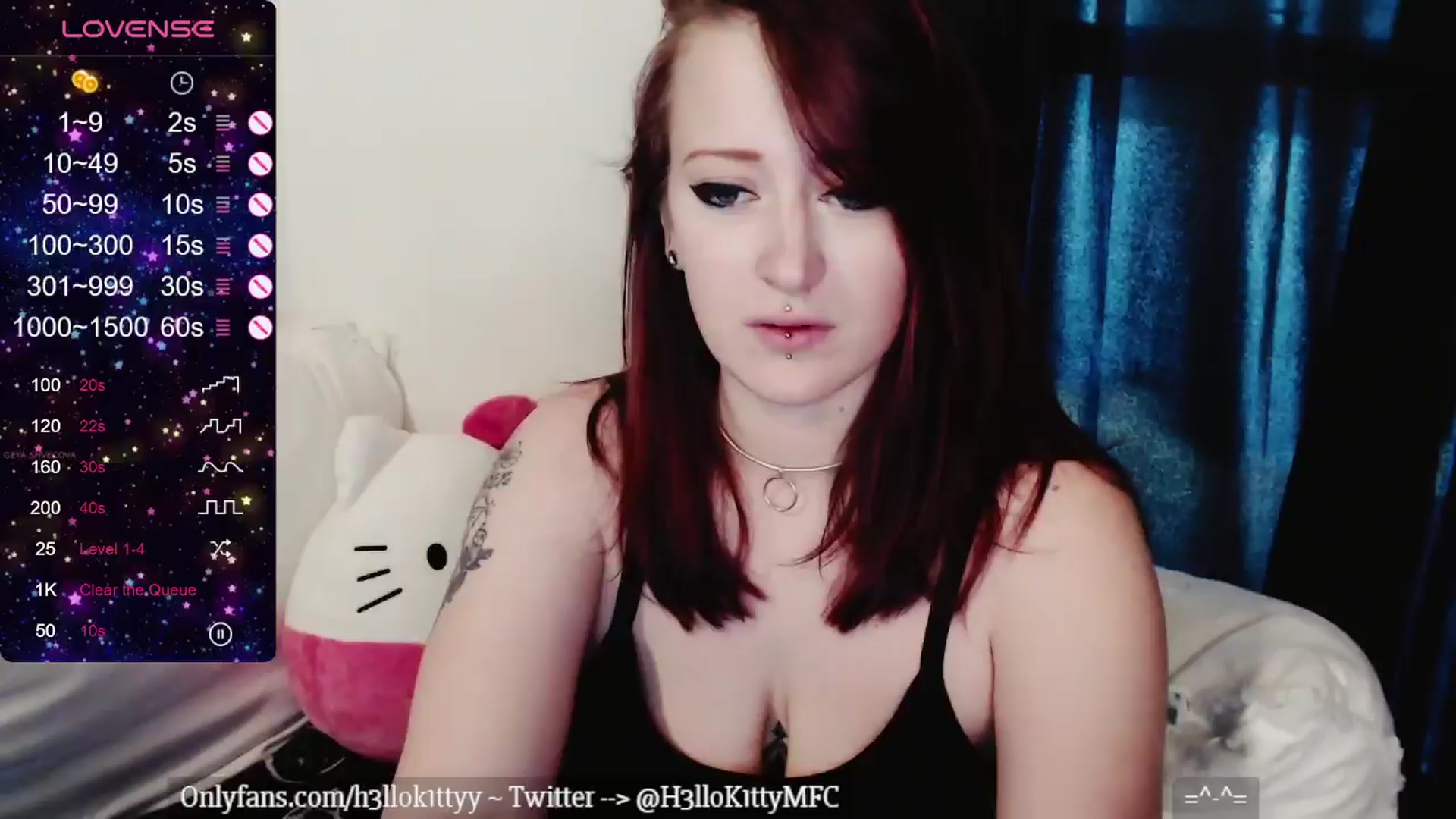 Gallery image thumbnail from H3llok1tty's myfreecams stream on, 04/14/2024, 11:32 image 10 of 20