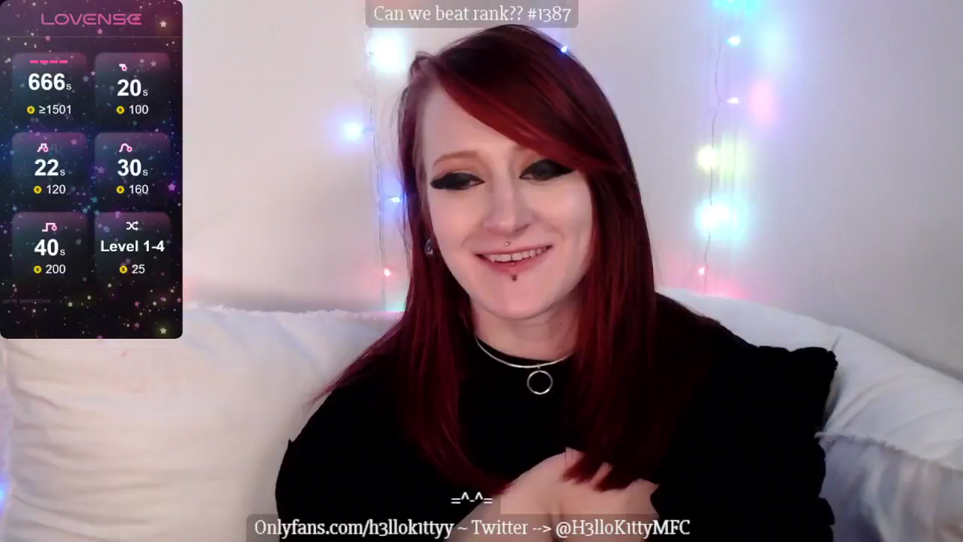 Gallery image thumbnail from H3llok1tty's myfreecams stream on, 05/25/2024, 15:10 image 6 of 20