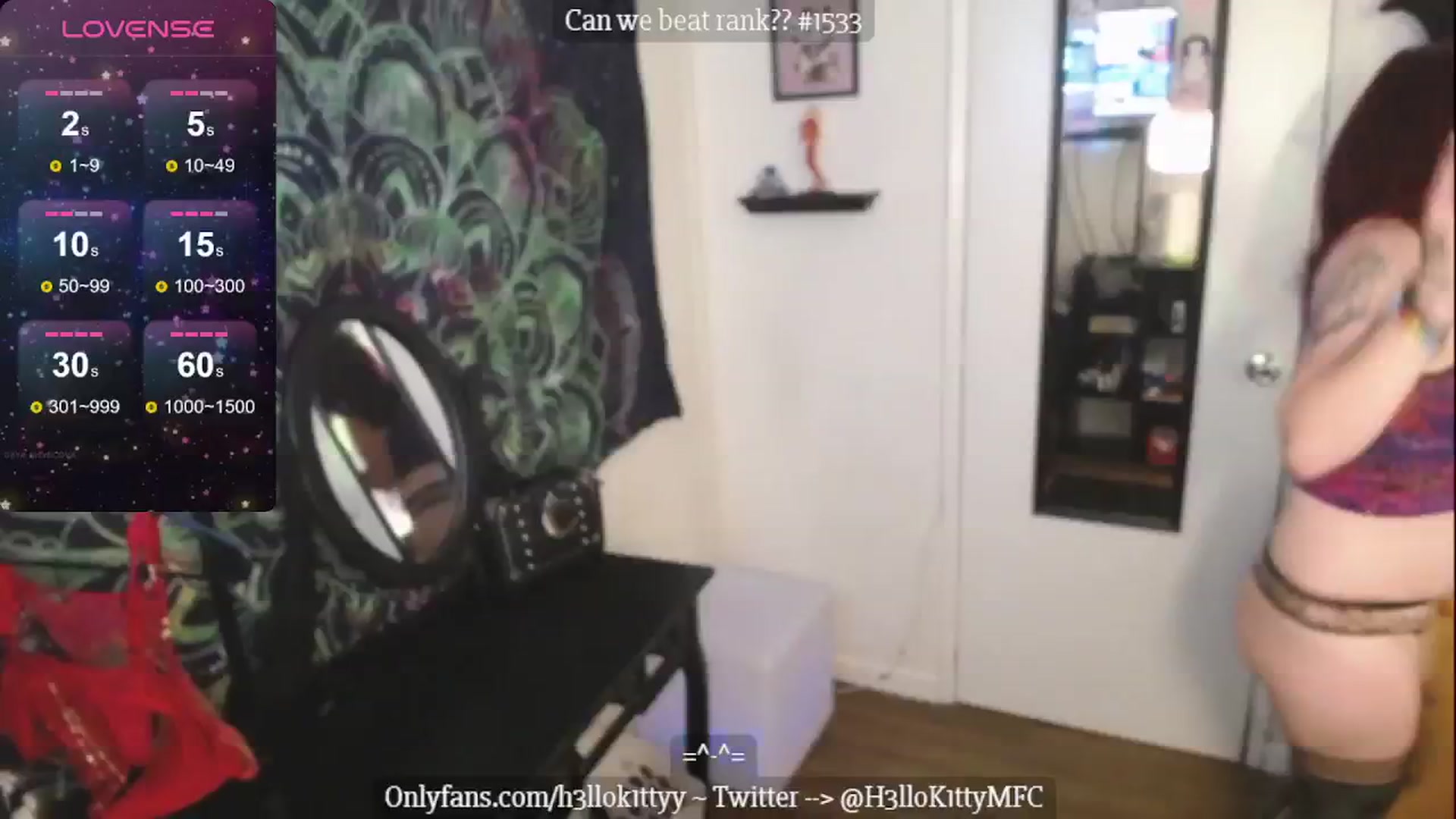 Gallery image thumbnail from H3llok1tty's myfreecams stream on, 06/24/2024, 10:41 image 3 of 20