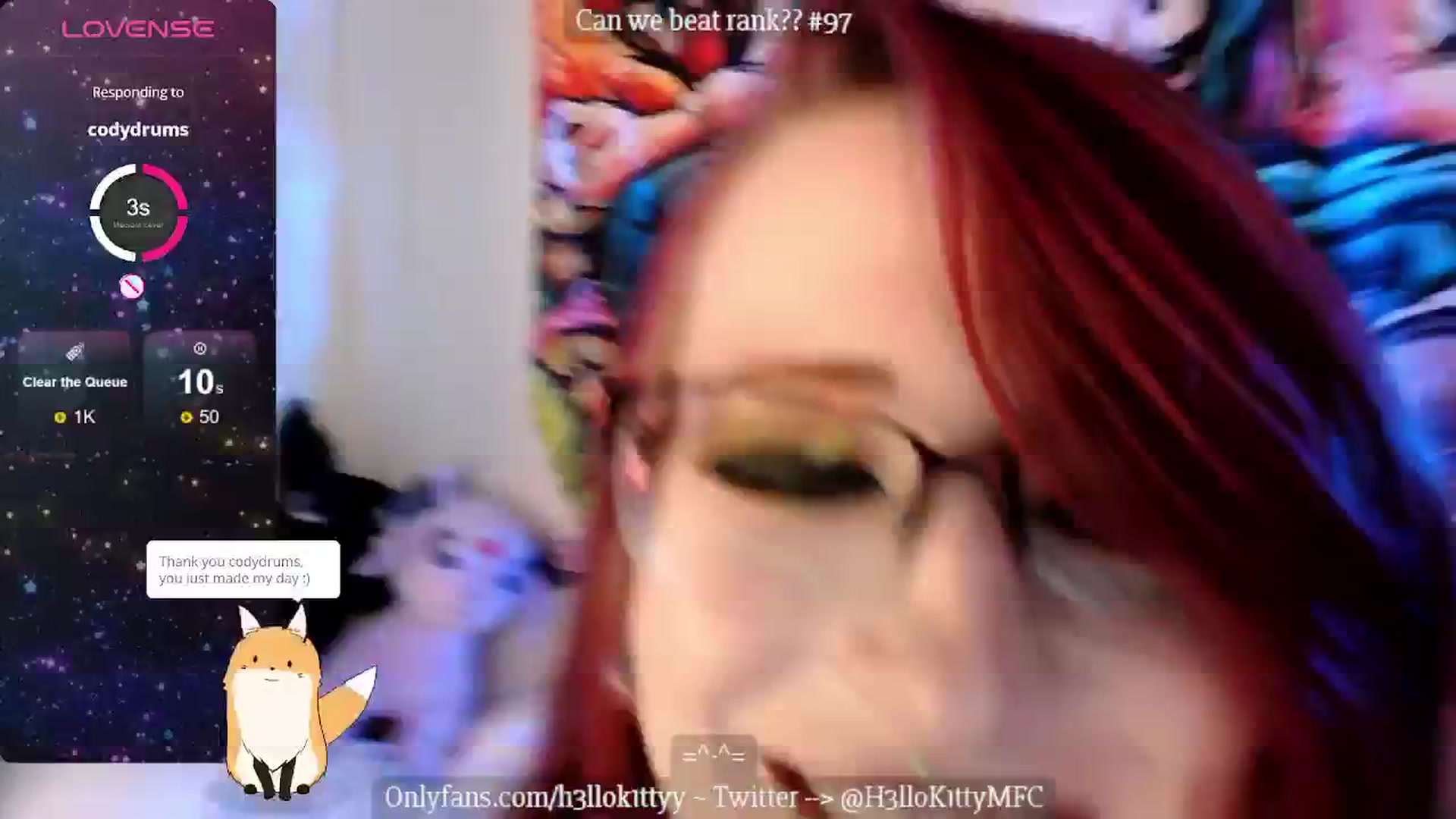 Gallery image thumbnail from H3llok1tty's myfreecams stream on, 07/01/2024, 09:36 image 1 of 20