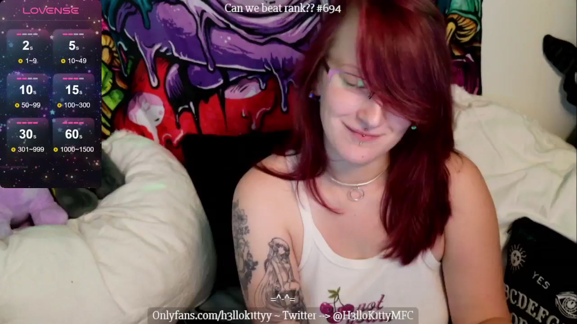 Gallery image thumbnail from H3llok1tty's myfreecams stream on, 07/08/2024, 11:44 image 11 of 20