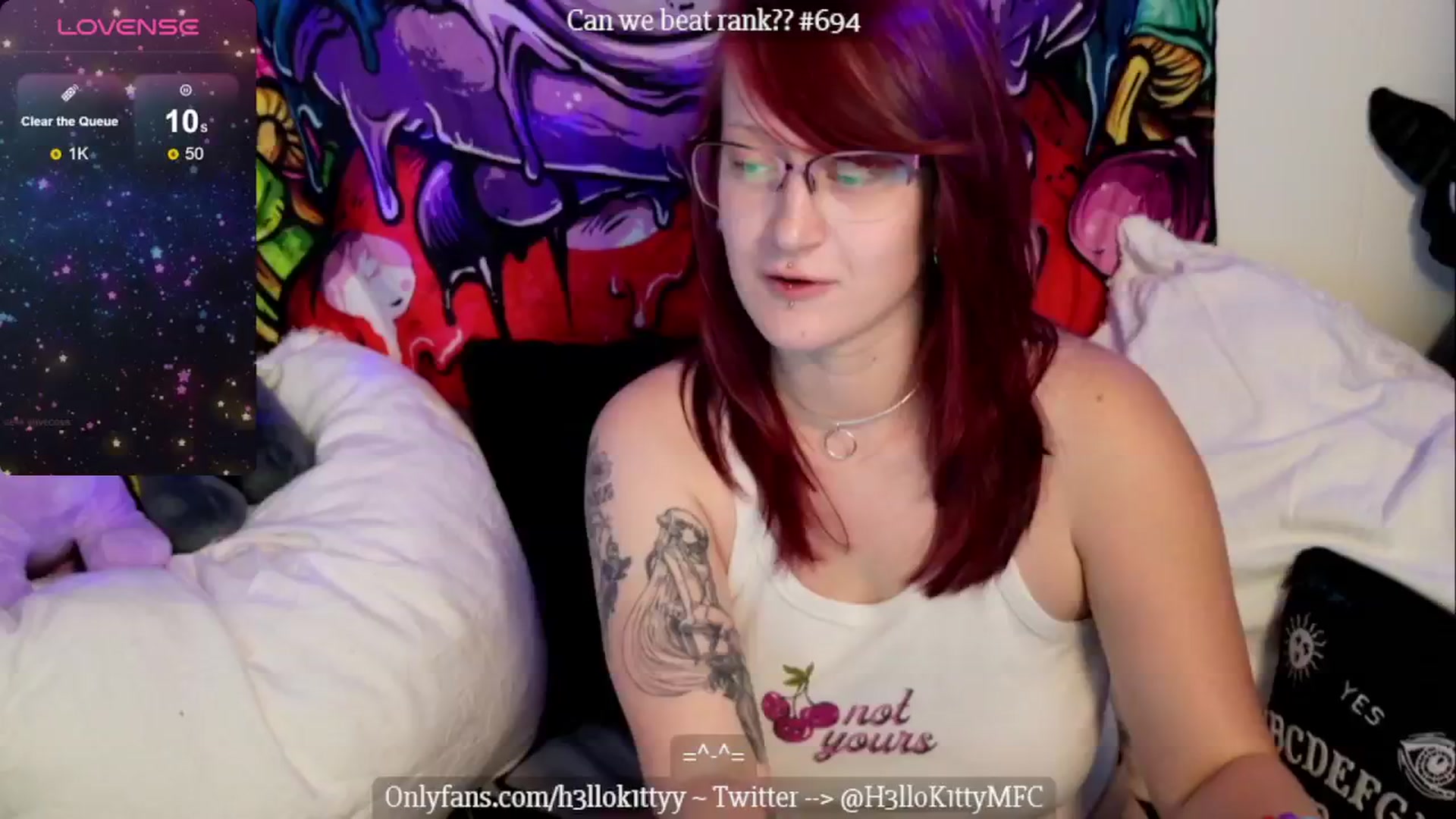 Gallery image thumbnail from H3llok1tty's myfreecams stream on, 07/08/2024, 11:44 image 12 of 20