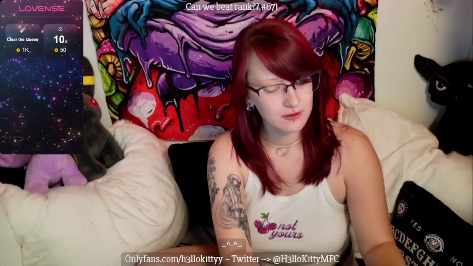 Gallery image thumbnail from H3llok1tty's myfreecams stream on, 07/08/2024, 11:44 image 16 of 20